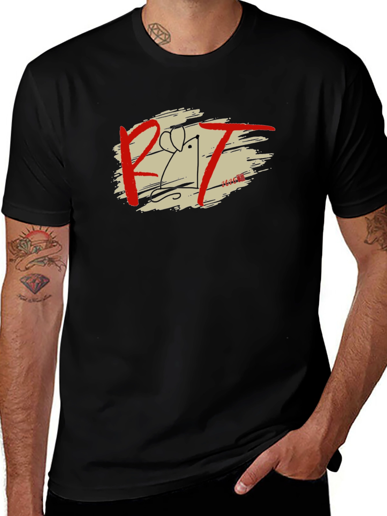 Rat T-Shirt Graphic Tee Animal Lover Shirt
