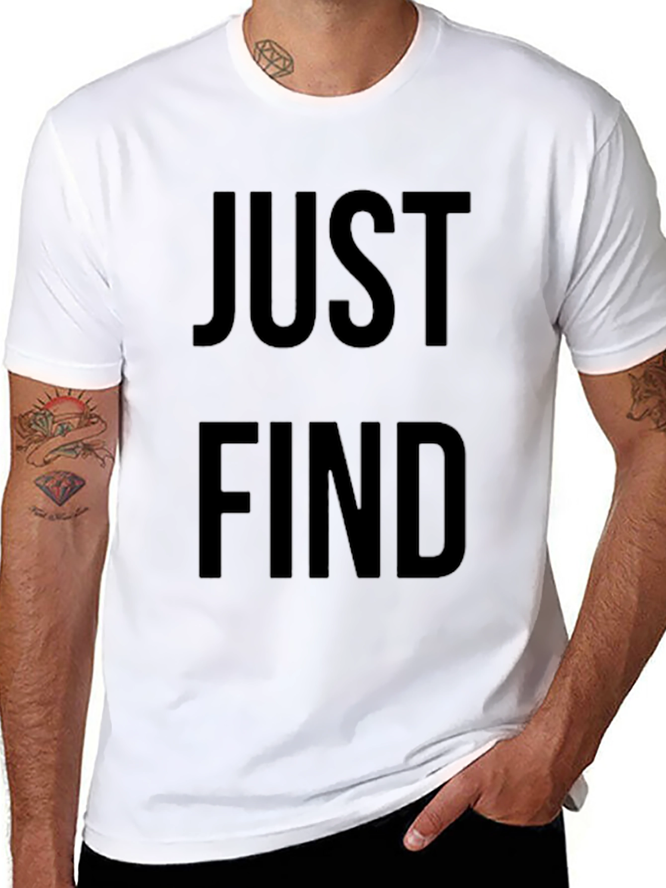 Just Find T-Shirt - Minimalist Graphic Tee