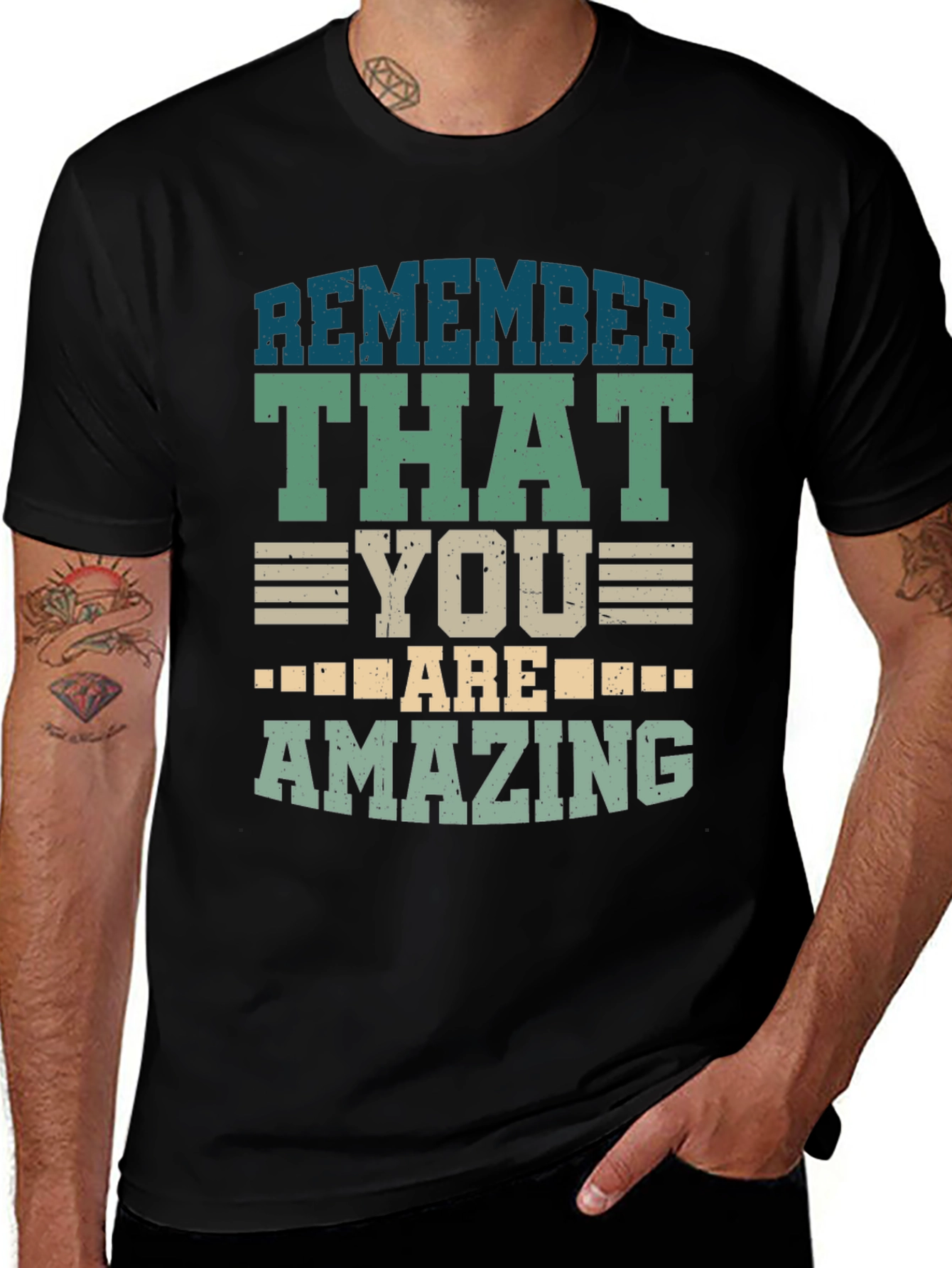 Remember That You Are Amazing Black T-Shirt