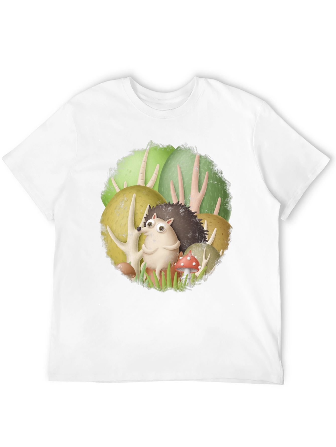 Forest Friends Tee - Cute Hedgehog Design