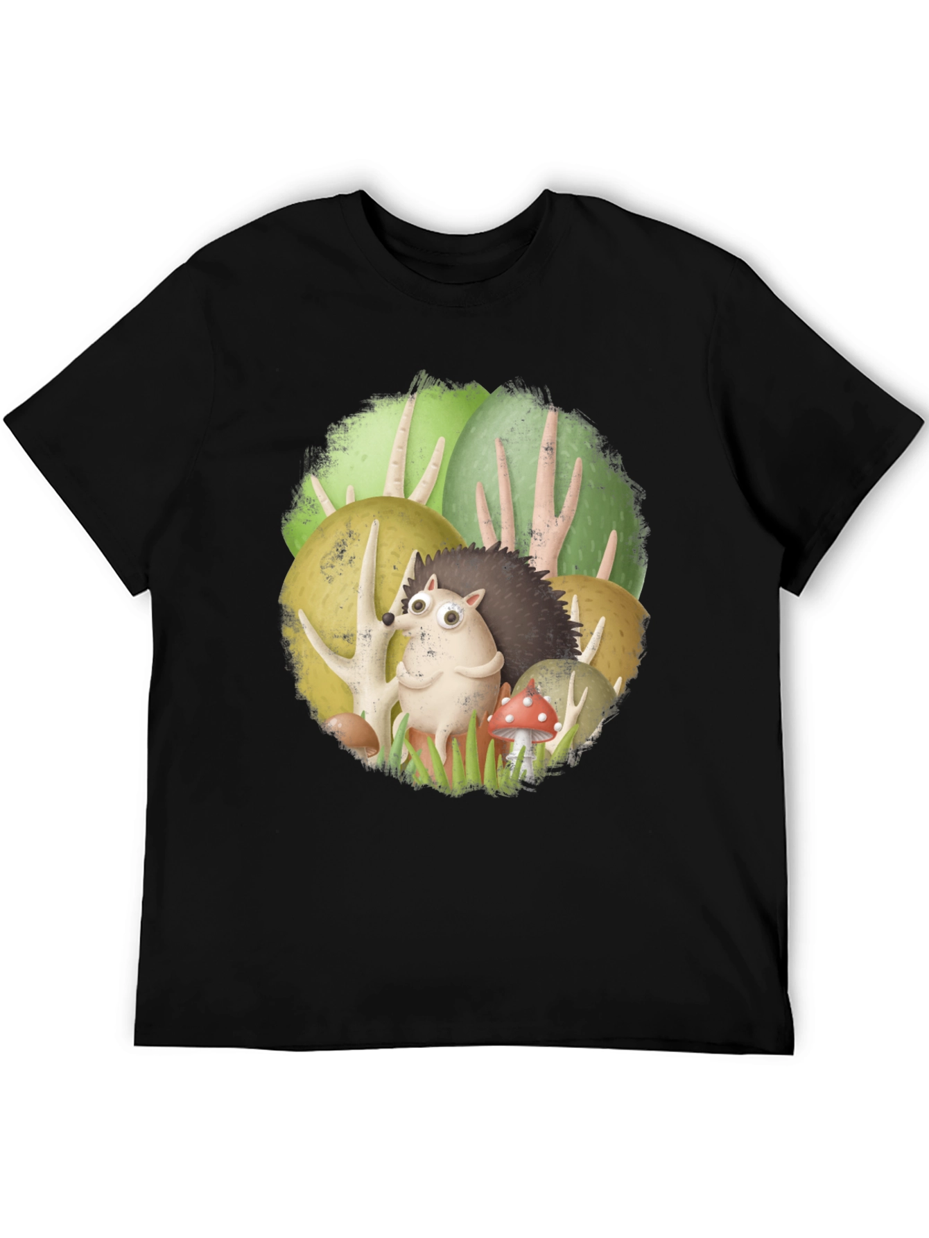 Forest Friends Tee - Cute Hedgehog Design