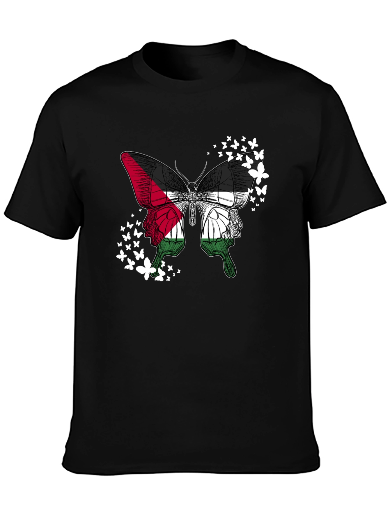 Palestinian Flag Butterfly T-Shirt