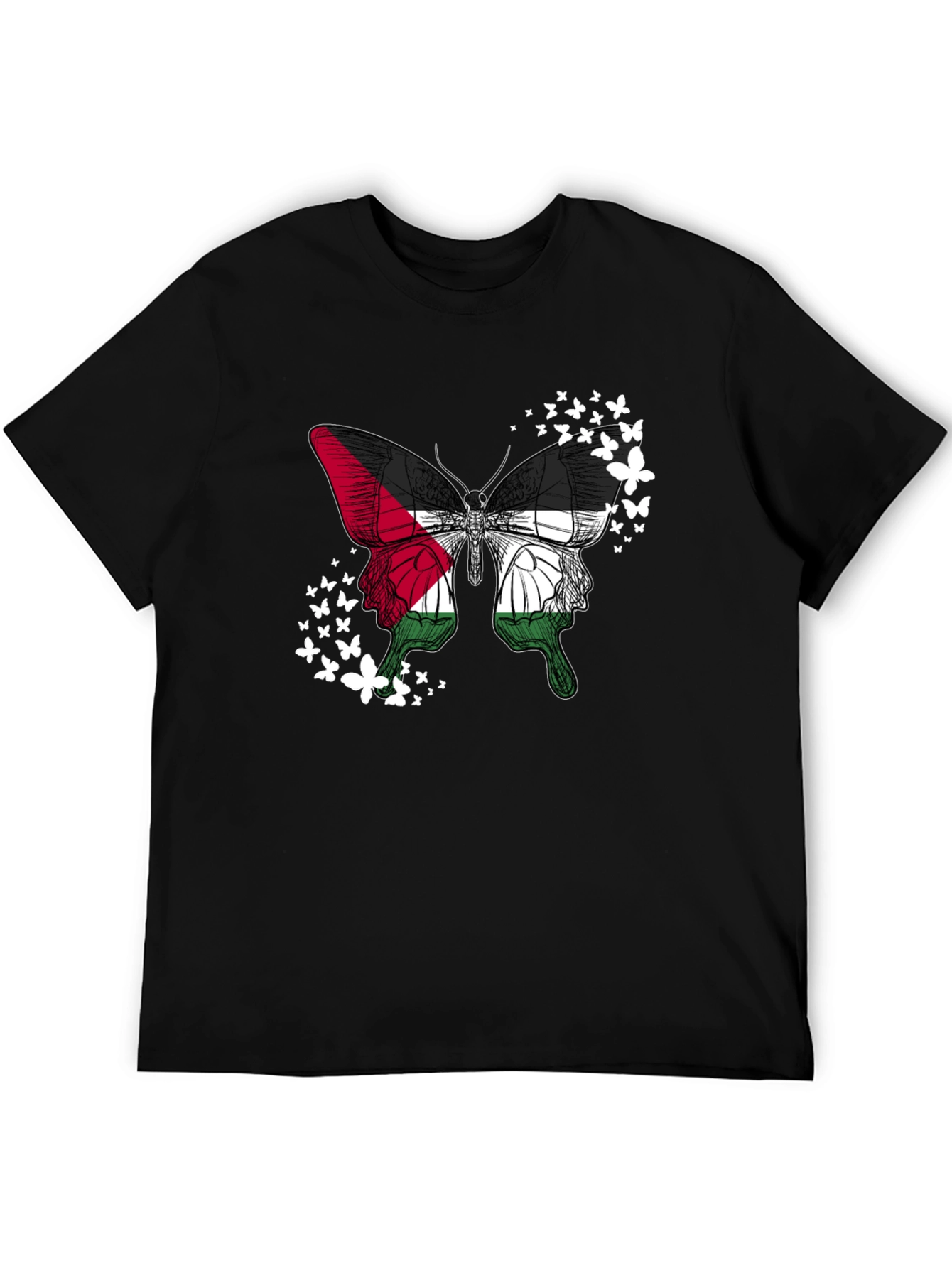 Palestinian Flag Butterfly T-Shirt