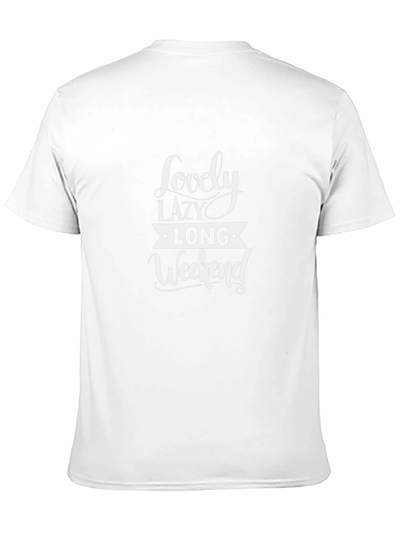 Lovely Lazy Long Weekend Black T-Shirt