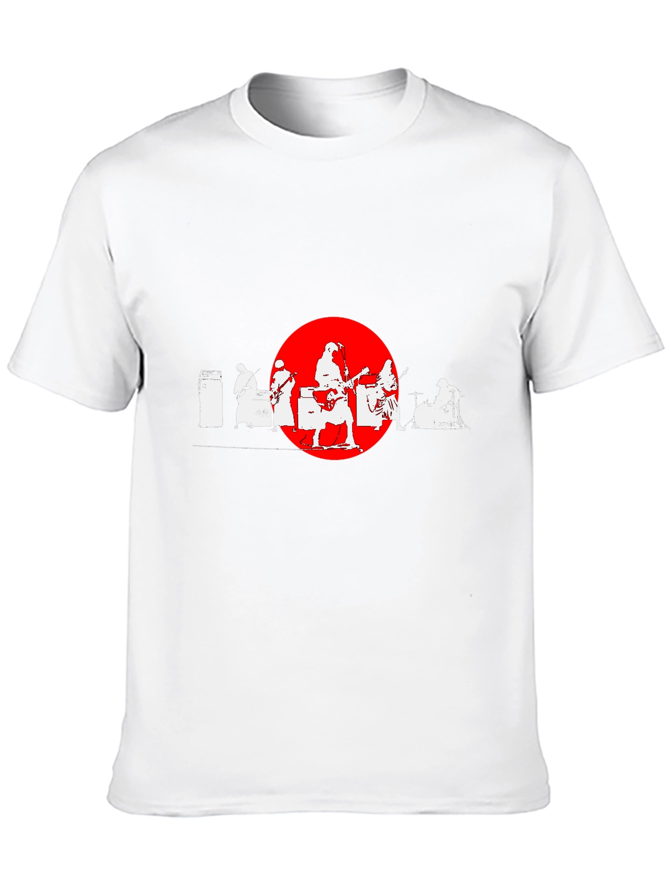Band Silhouette Graphic Tee - Cool Music Lover Shirt