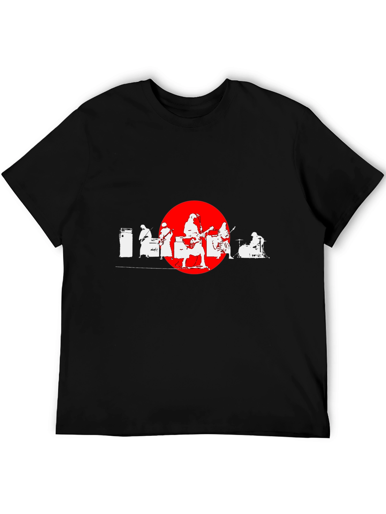 Band Silhouette Graphic Tee - Cool Music Lover Shirt