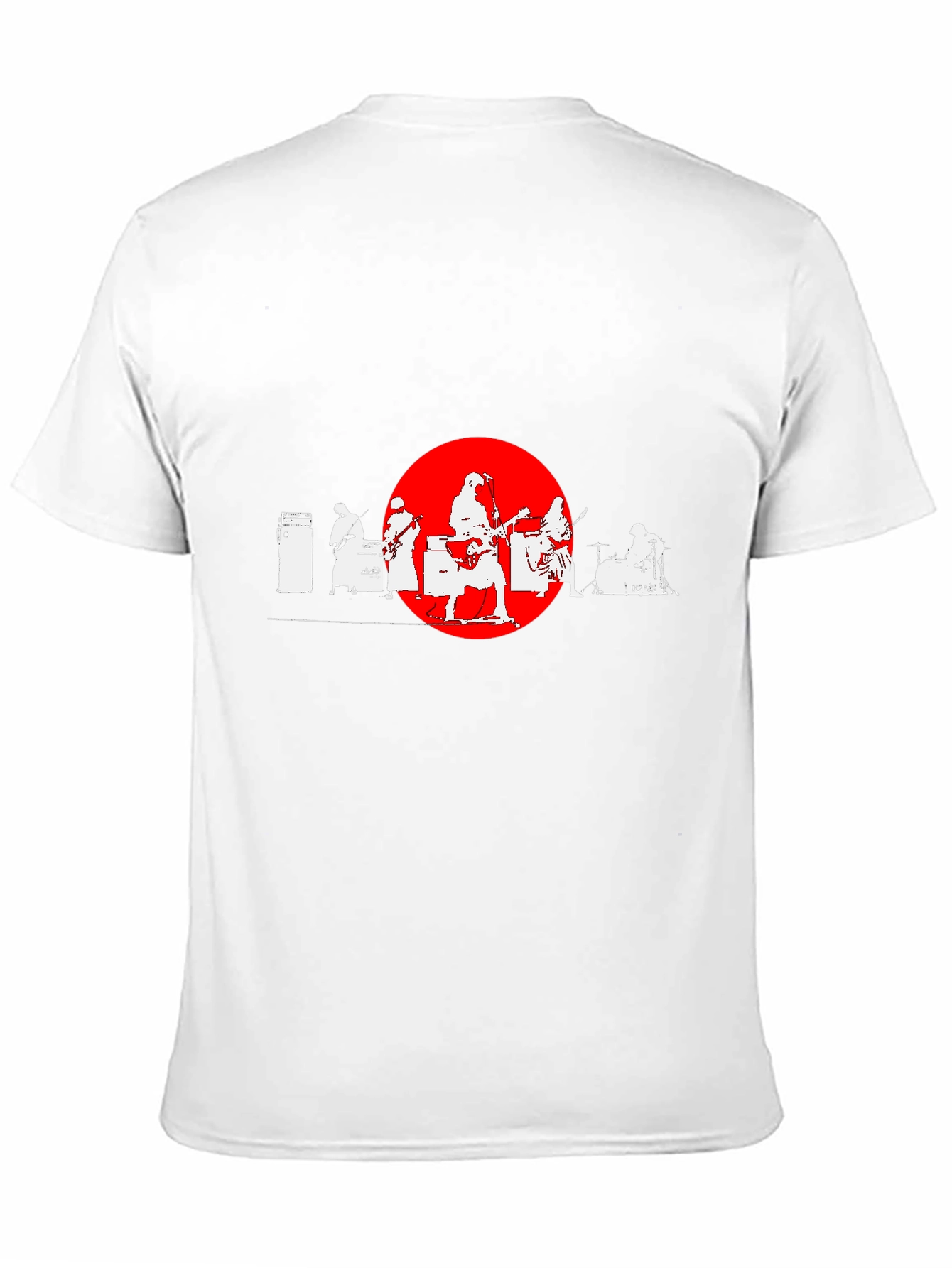 Band Silhouette Graphic Tee - Cool Music Lover Shirt
