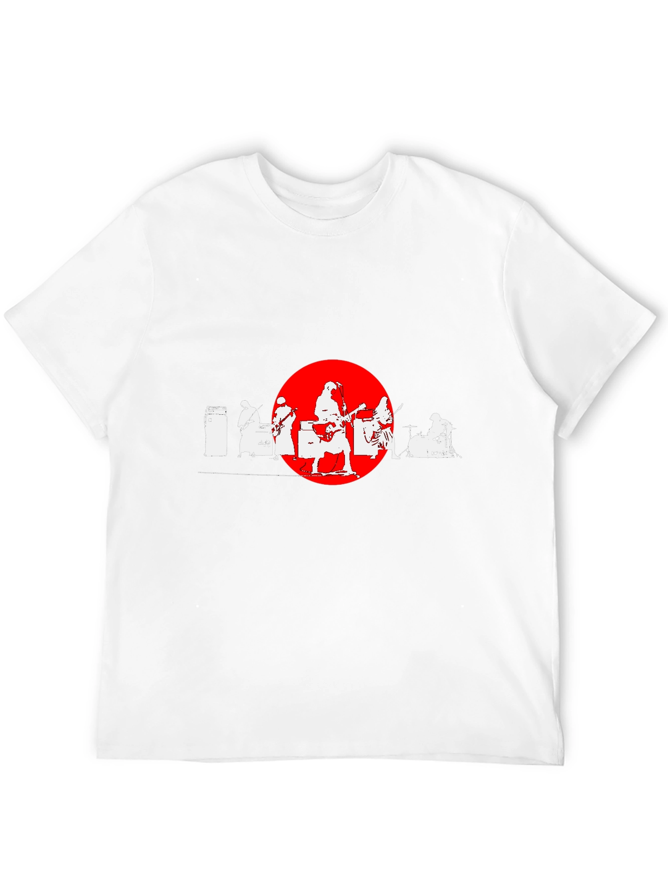 Band Silhouette Graphic Tee - Cool Music Lover Shirt