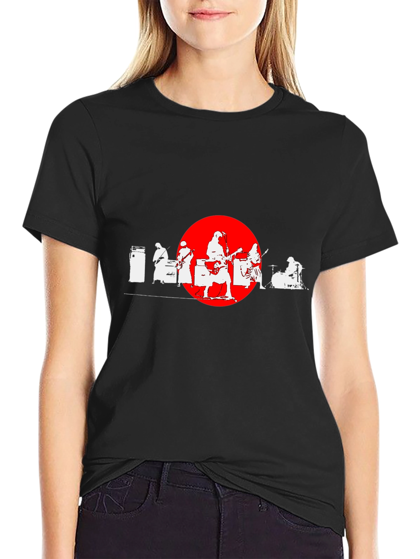 Band Silhouette Graphic Tee - Cool Music Lover Shirt
