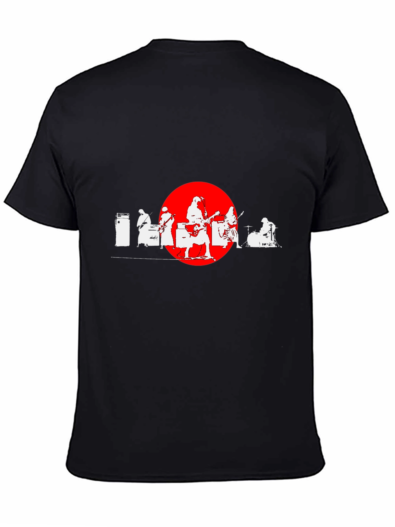 Band Silhouette Graphic Tee - Cool Music Lover Shirt