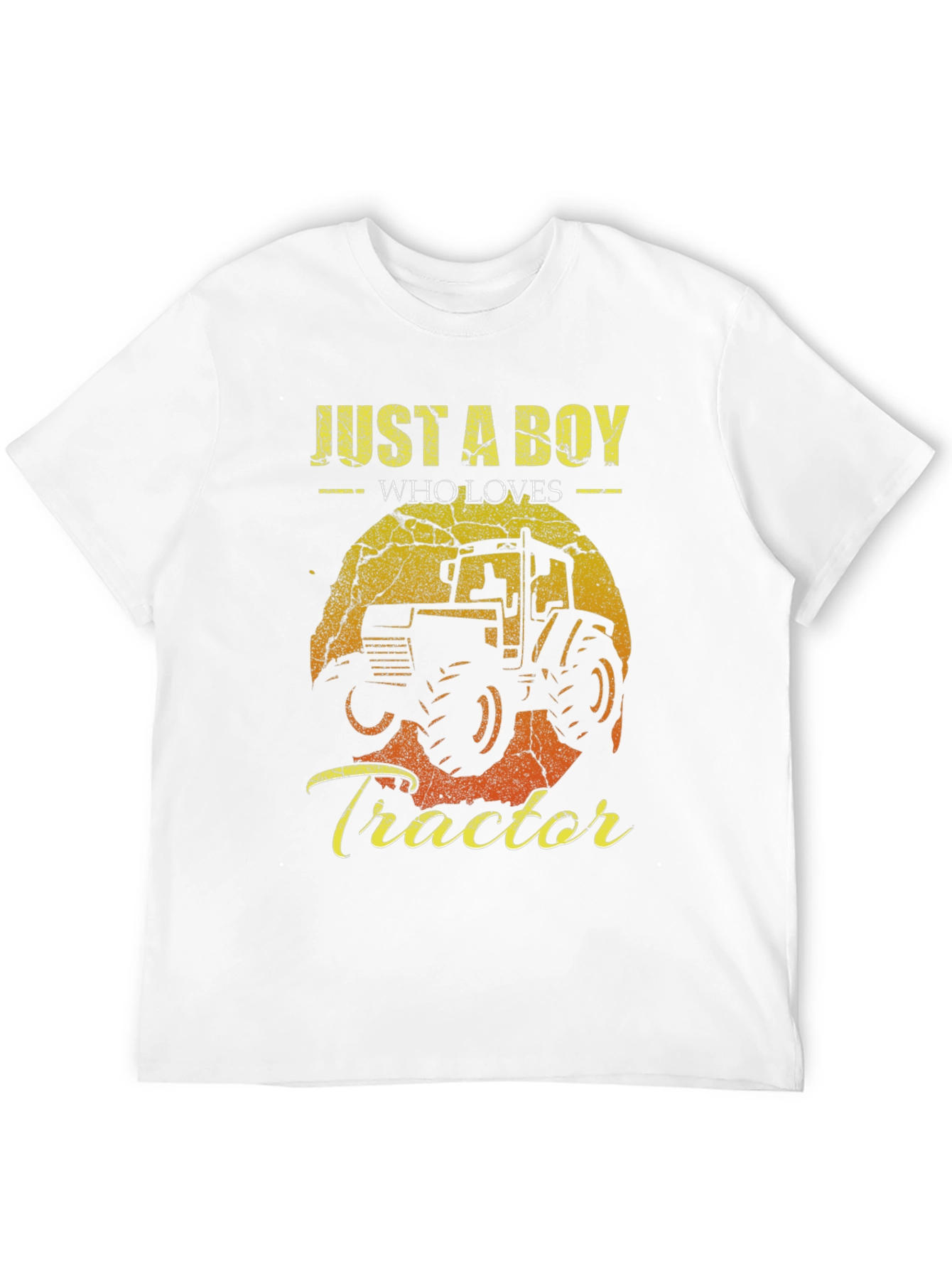 Just a Boy Who Loves Tractors Graphic Tee
