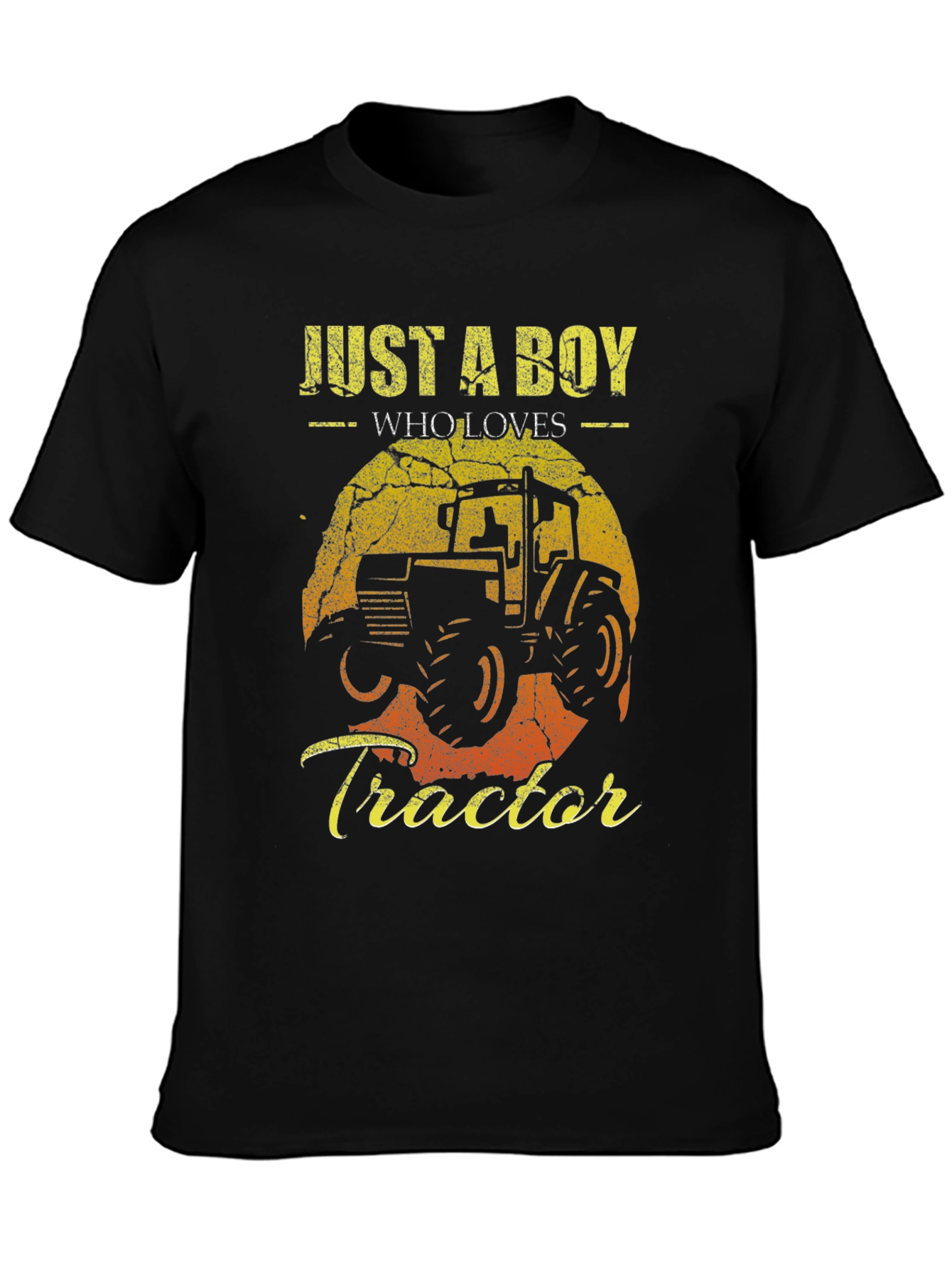 Just a Boy Who Loves Tractors Graphic Tee