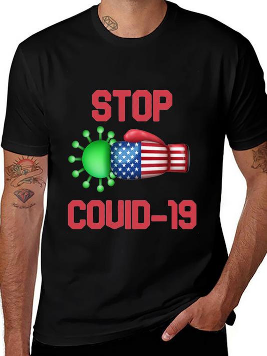 Stop COVID-19 Patriotic T-Shirt