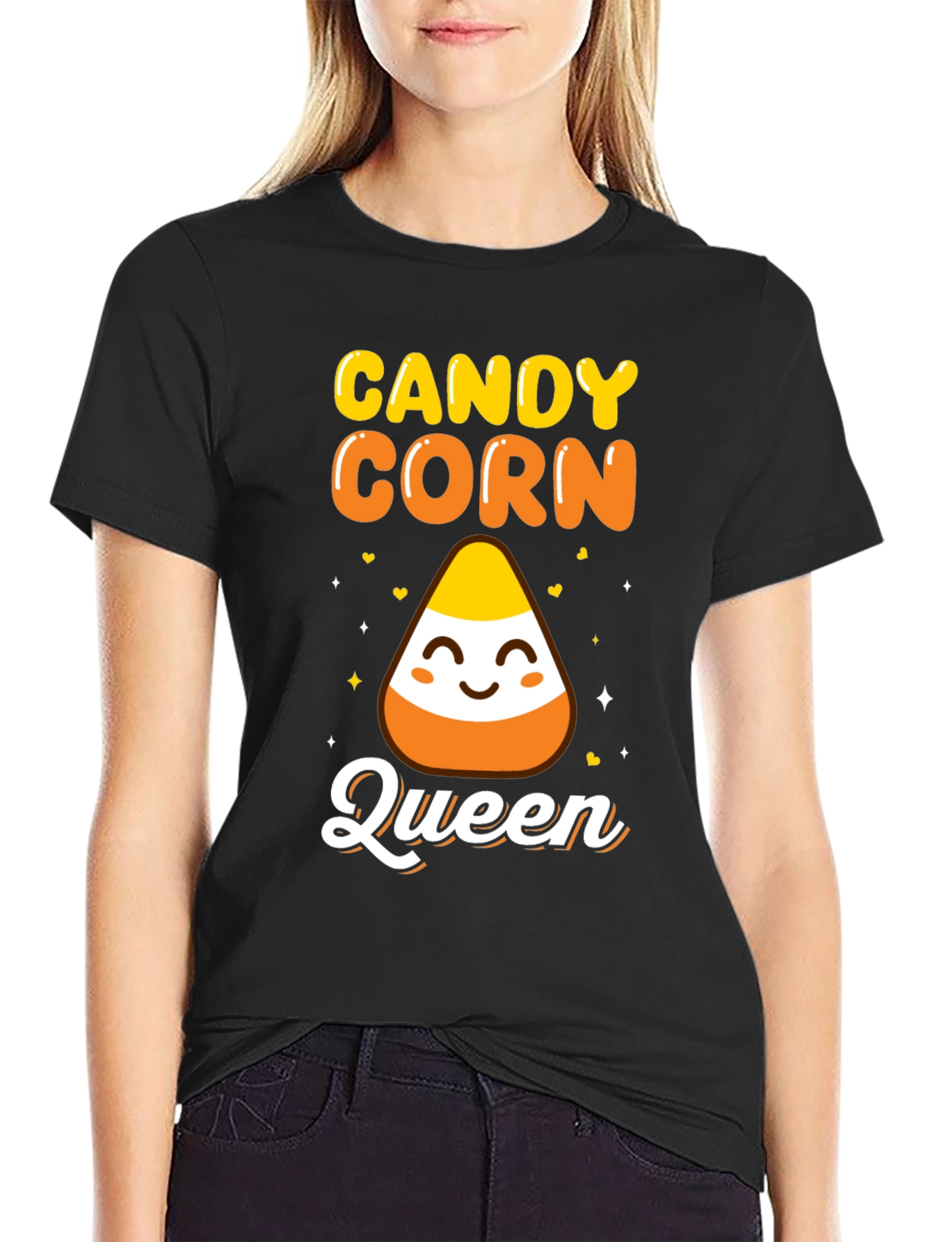 Candy Corn Queen Halloween T-Shirt