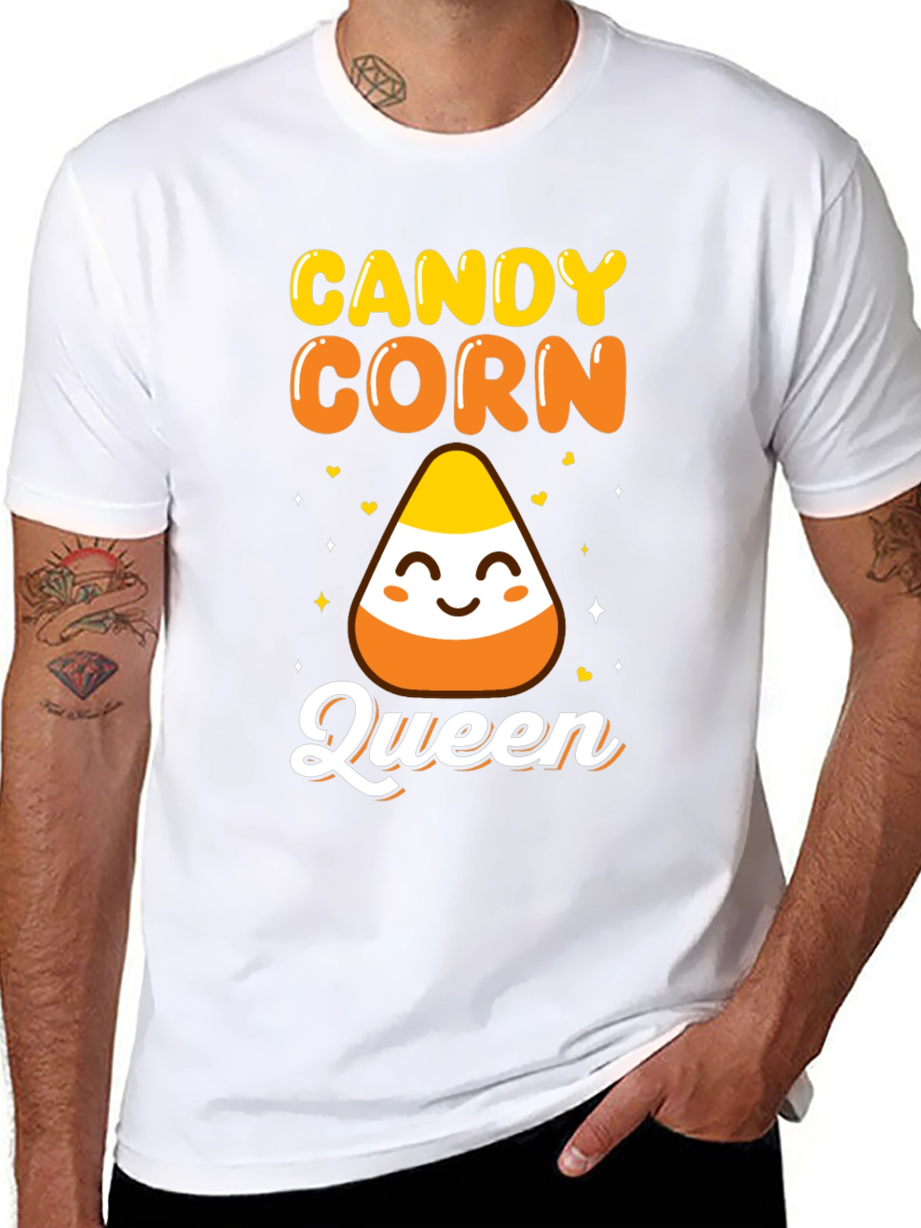 Candy Corn Queen Halloween T-Shirt
