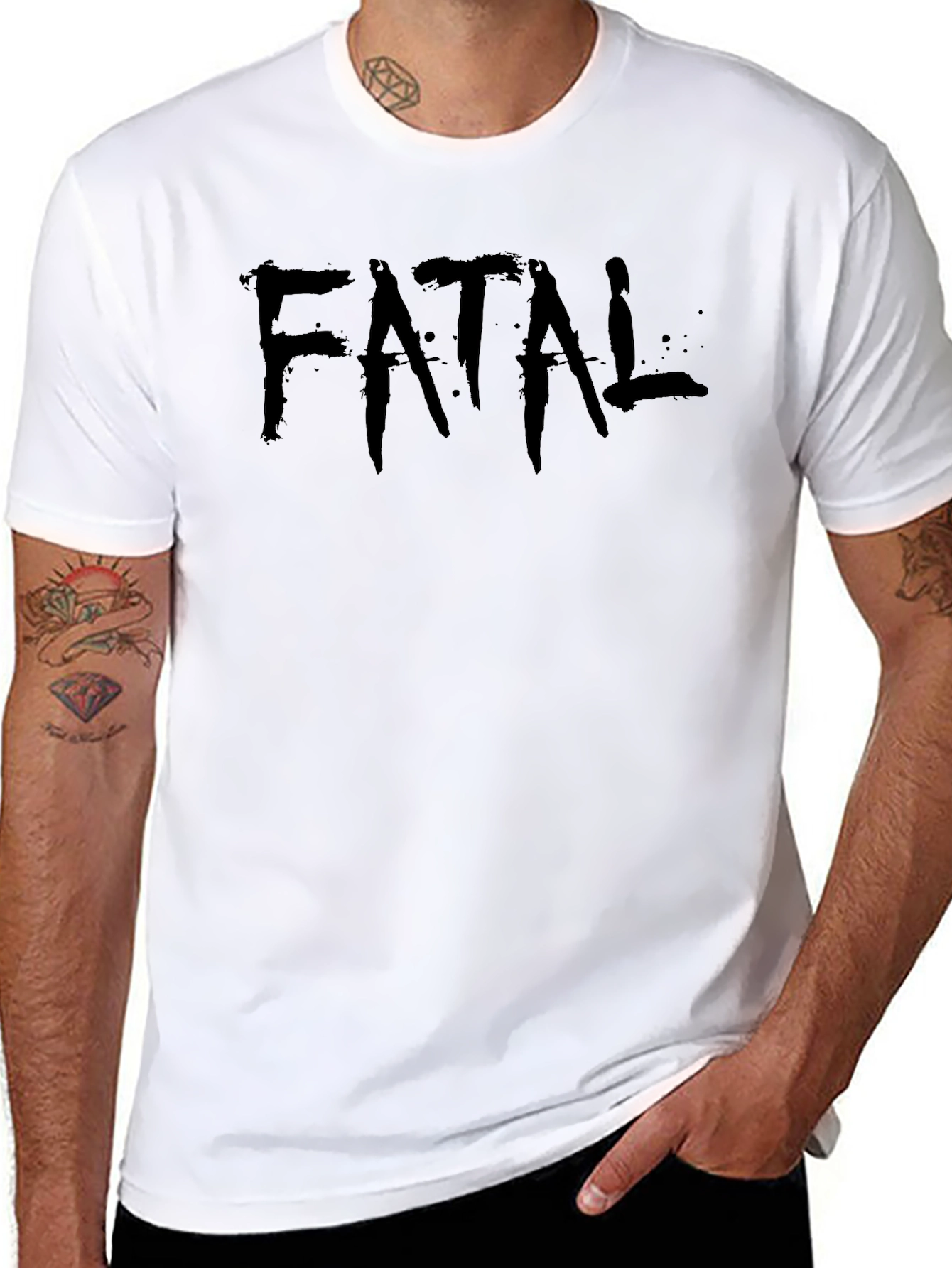 Fatal Graphic T-Shirt - Mens Black Tee