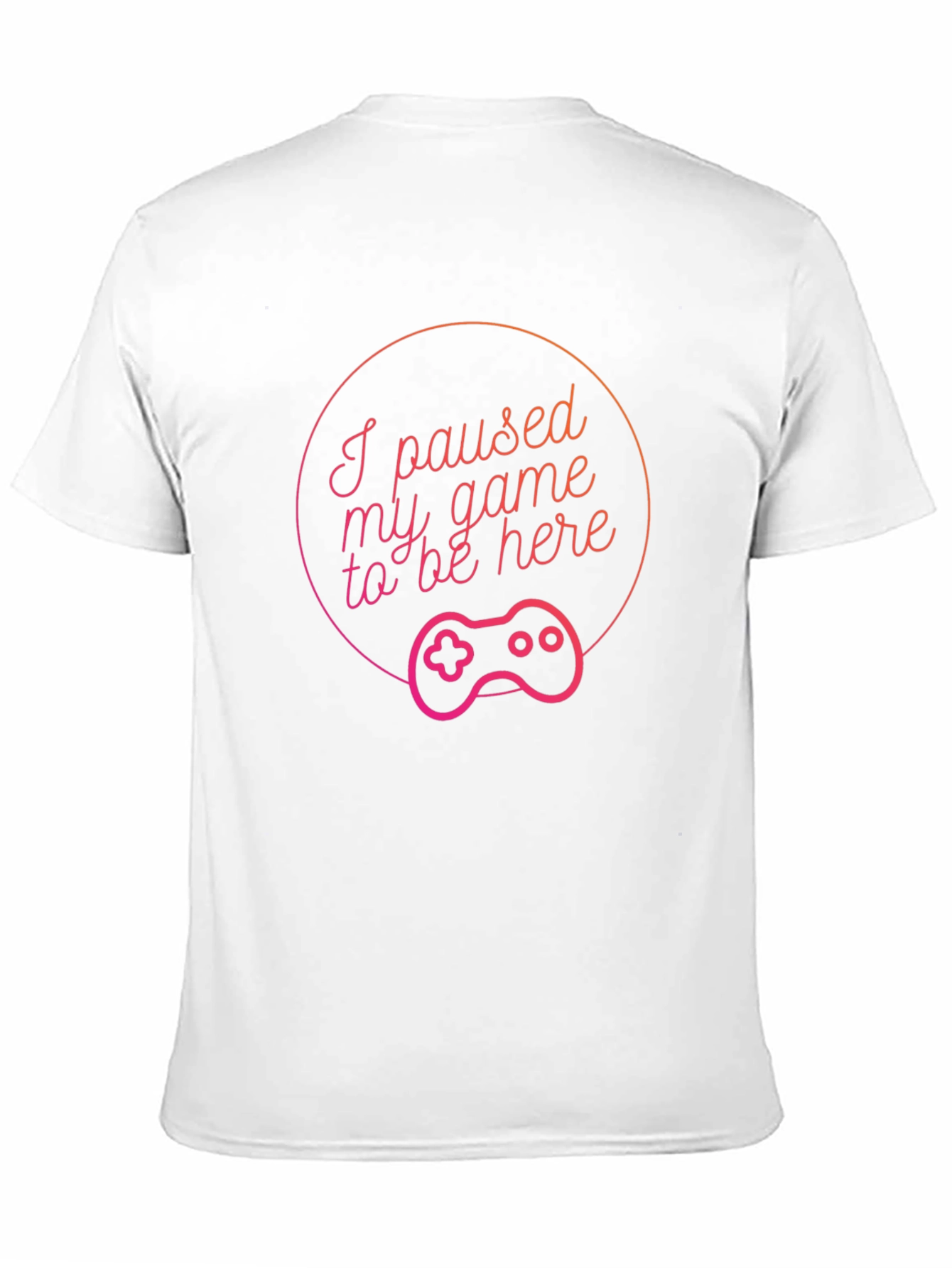 I Paused My Game to Be Here Black T-Shirt