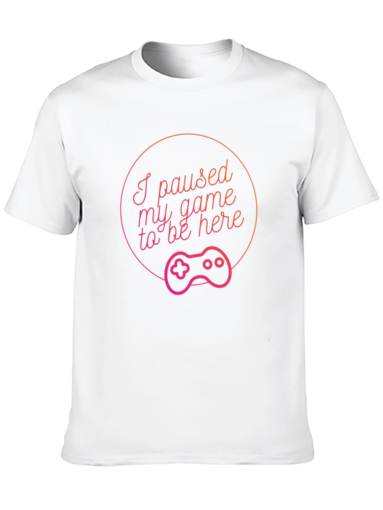 I Paused My Game to Be Here Black T-Shirt