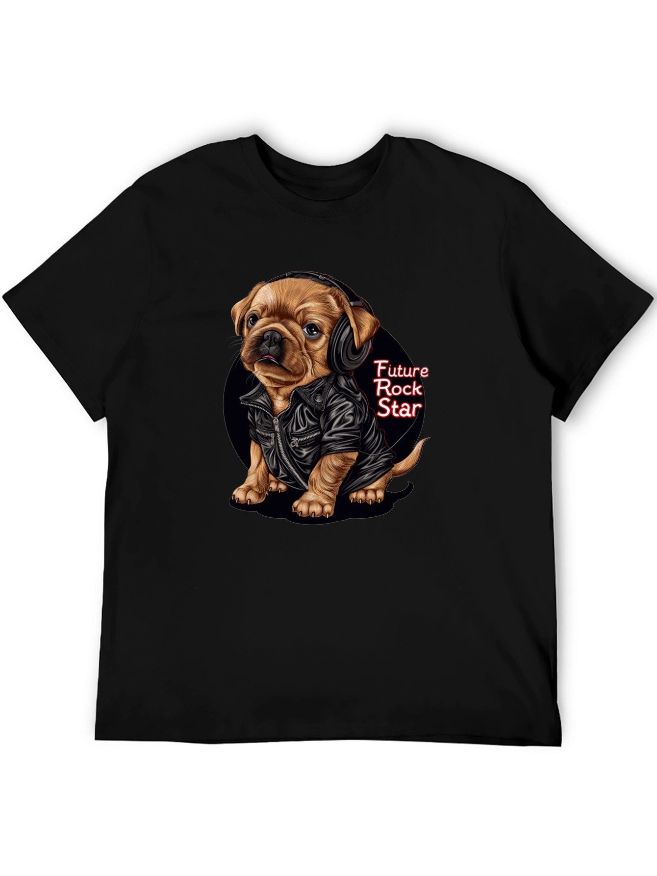 Cool Puppy Rock Star Graphic Tee