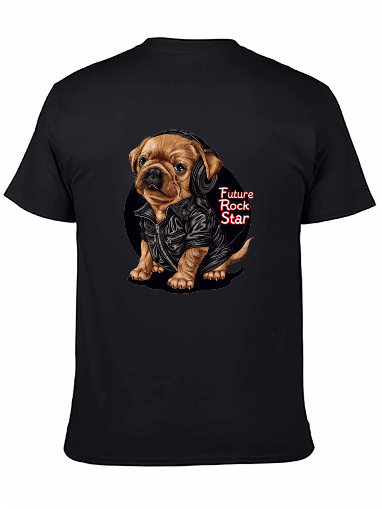 Cool Puppy Rock Star Graphic Tee