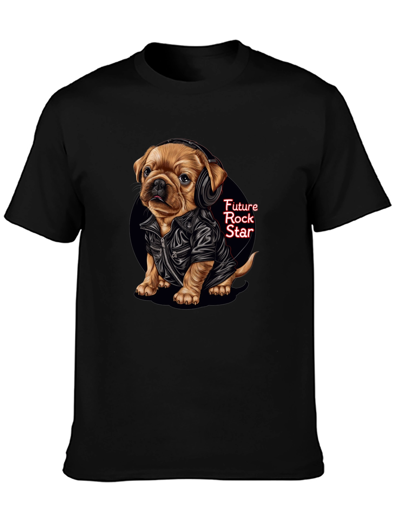Cool Puppy Rock Star Graphic Tee