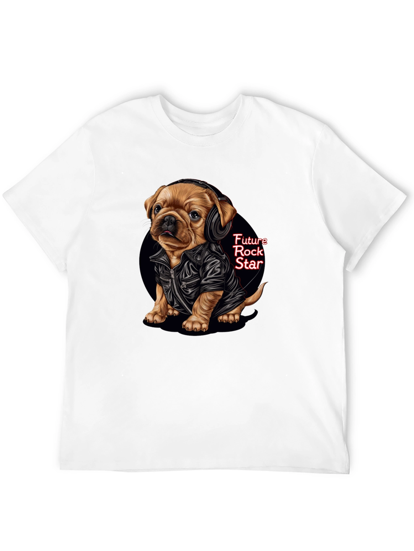 Cool Puppy Rock Star Graphic Tee
