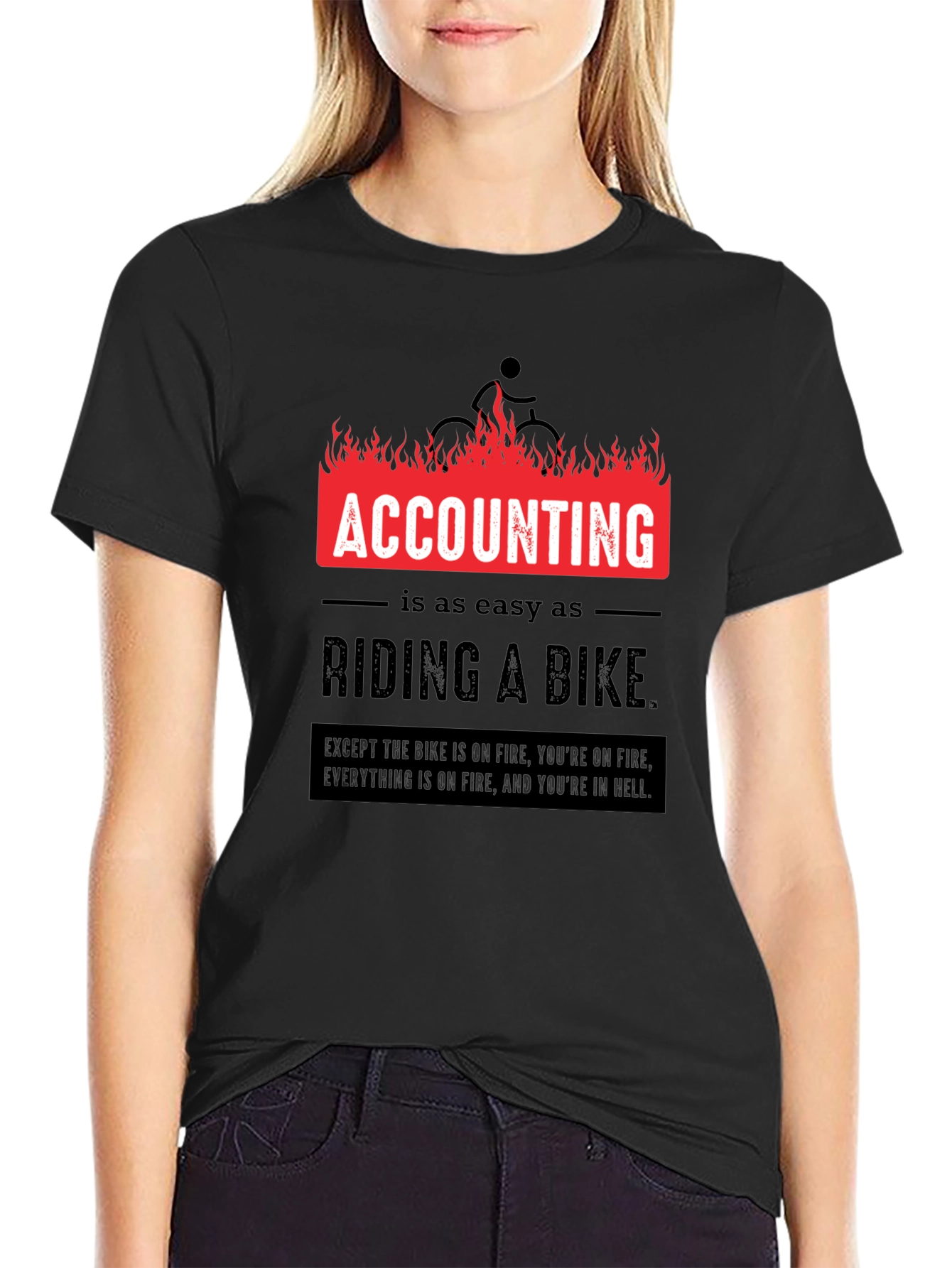 Accounting is Easy T-Shirt Funny CPA Gift