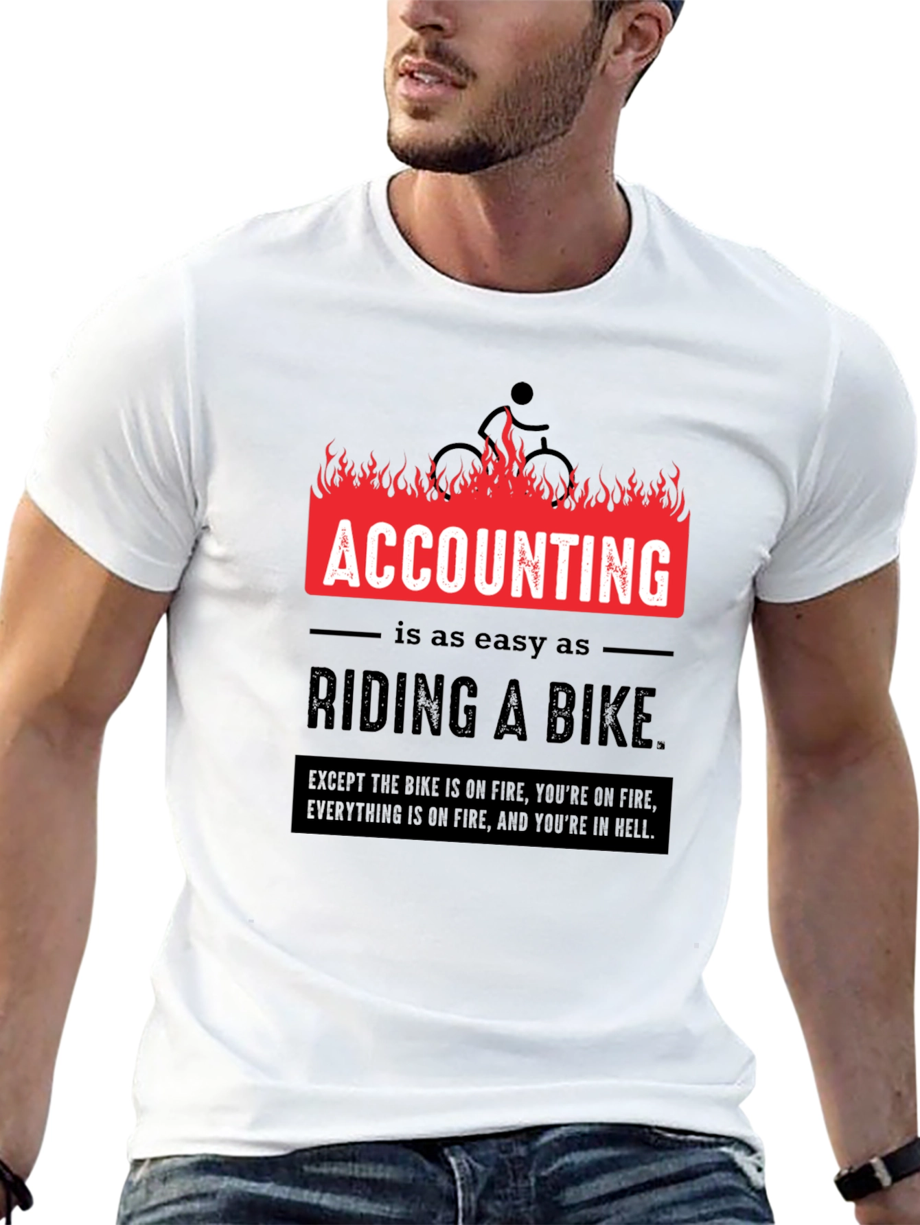 Accounting is Easy T-Shirt Funny CPA Gift