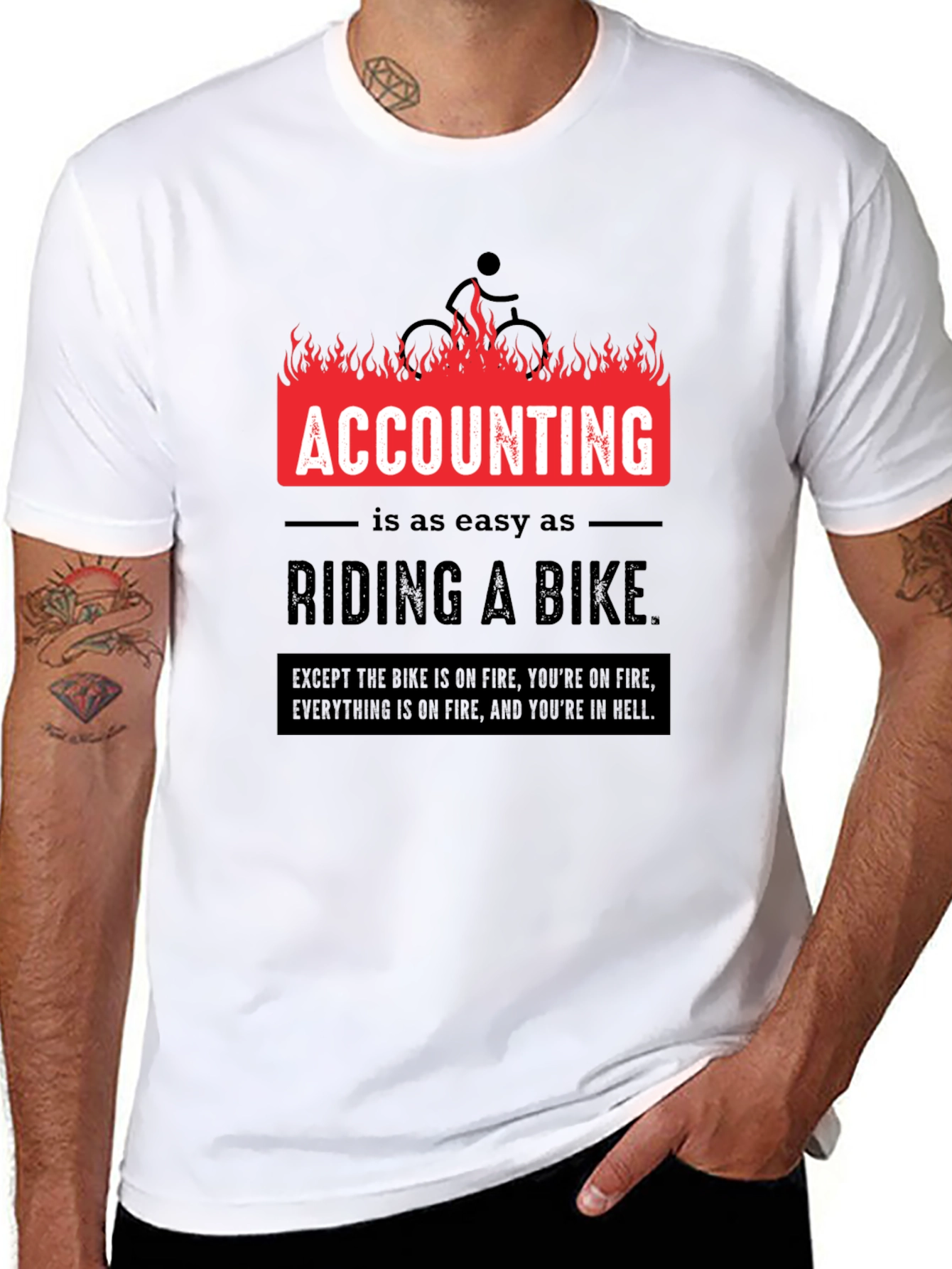 Accounting is Easy T-Shirt Funny CPA Gift