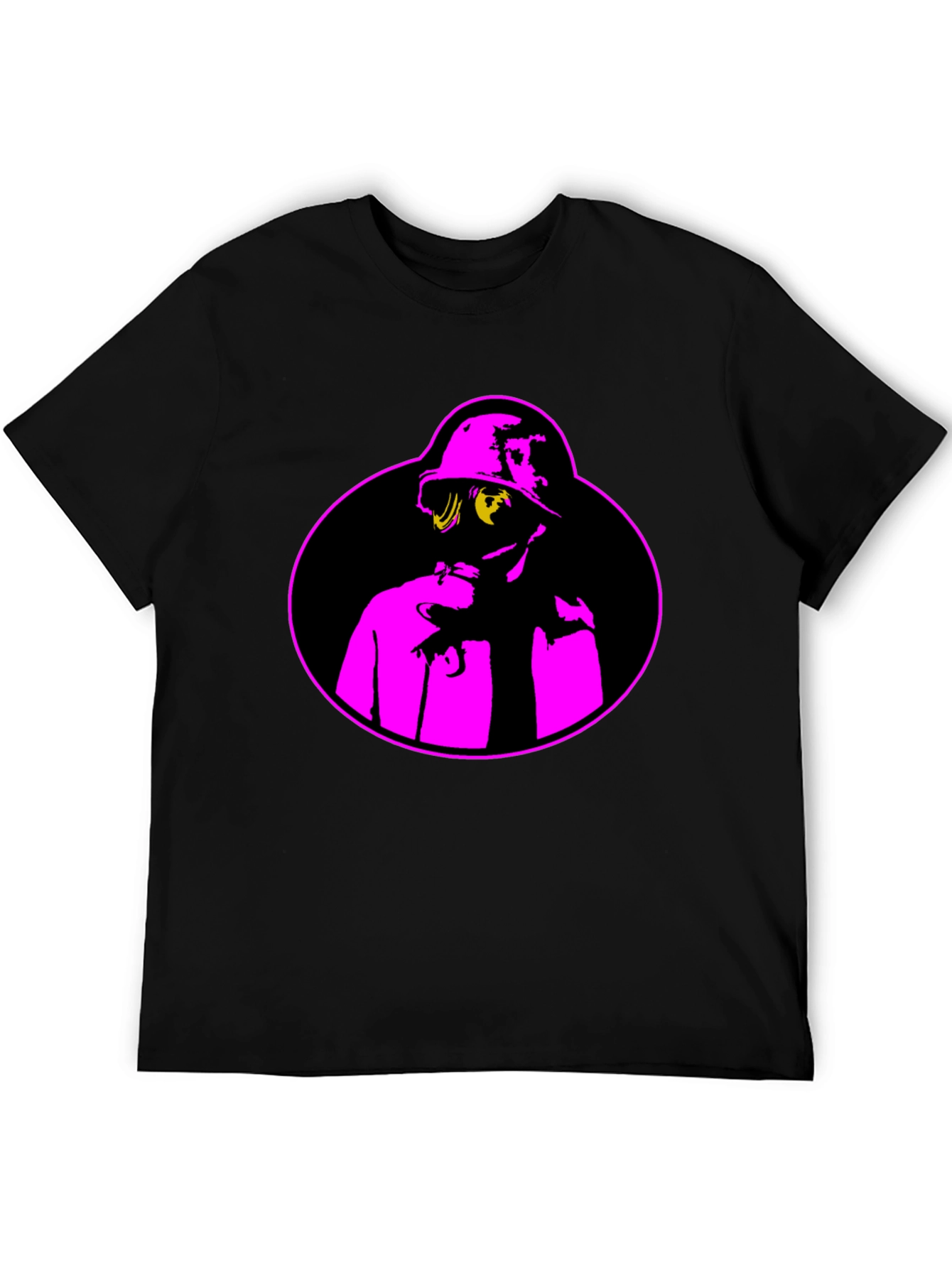 Pop Art Graphic Tee - Black