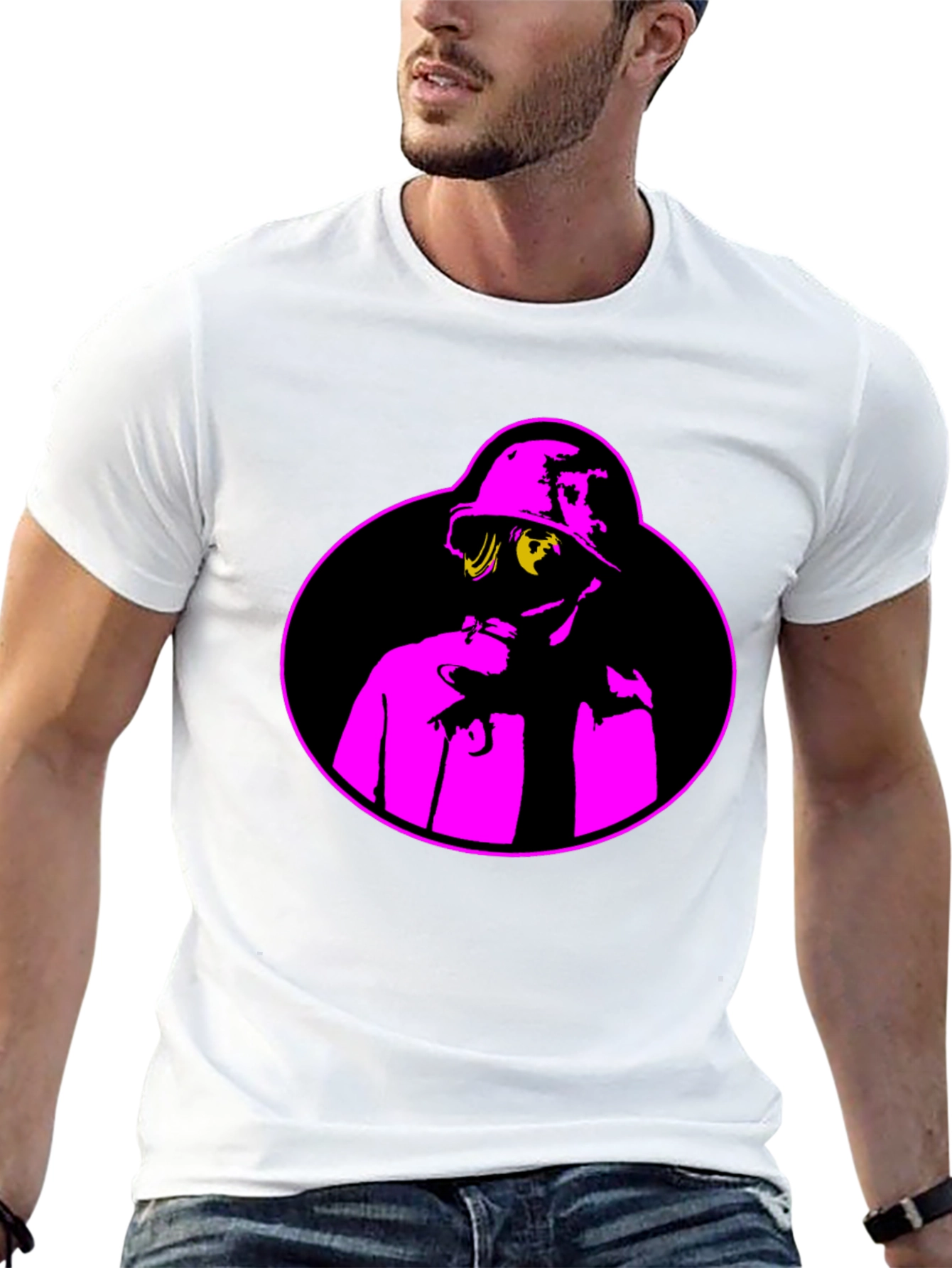 Pop Art Graphic Tee - Black