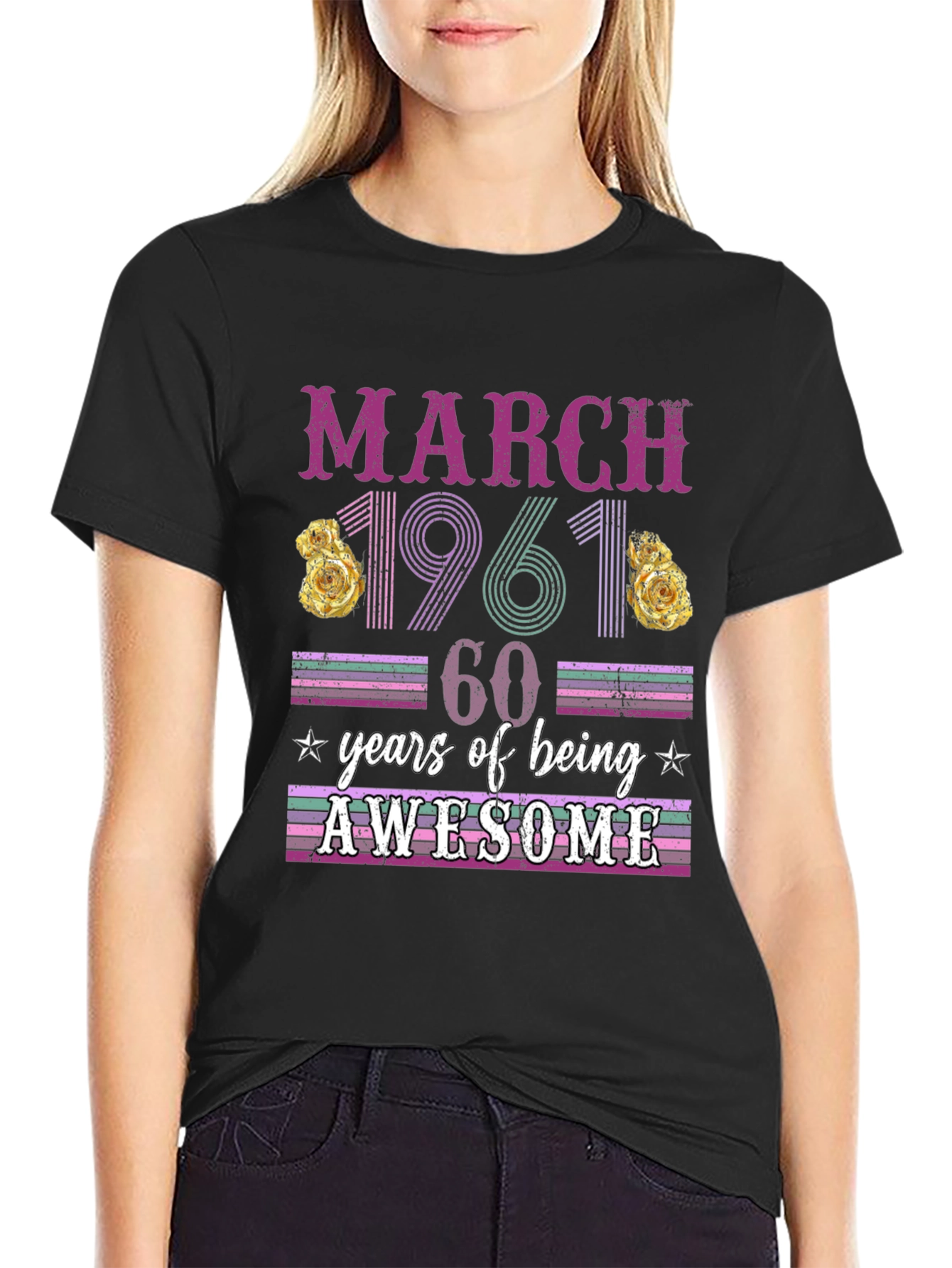 March 1961 60 Years of Being Awesome T-Shirt