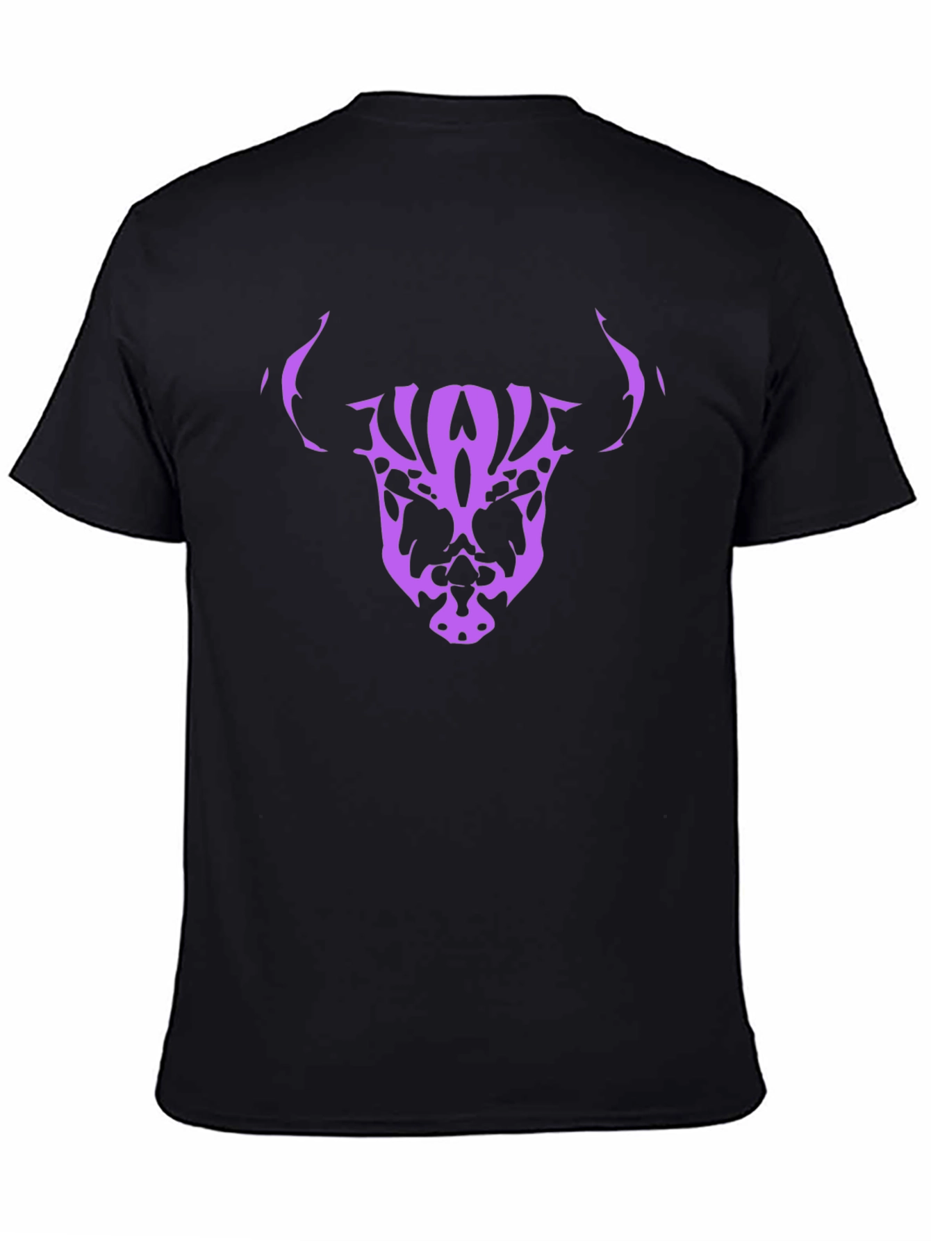 Bull Skull Graphic Tee - Black