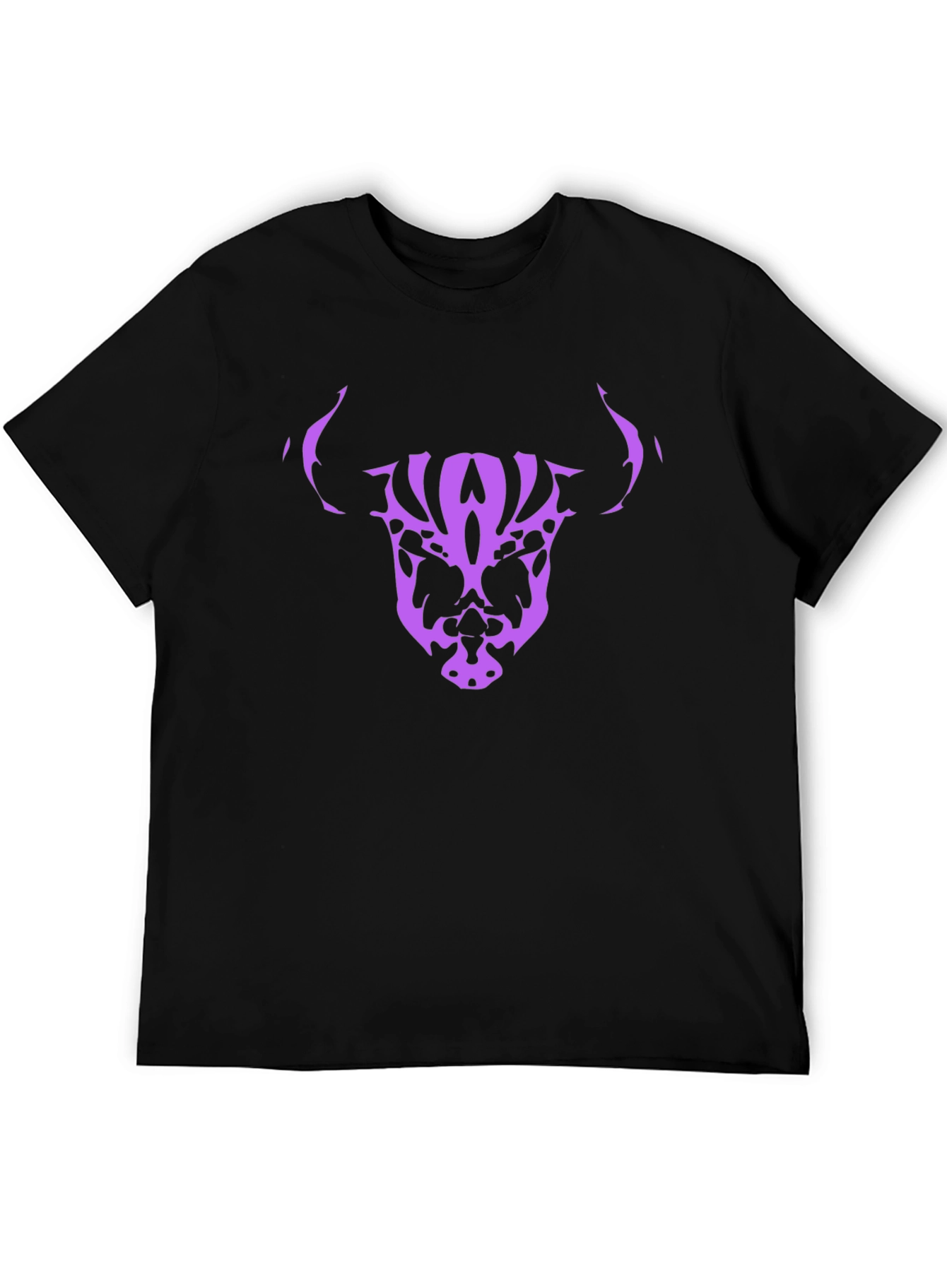 Bull Skull Graphic Tee - Black