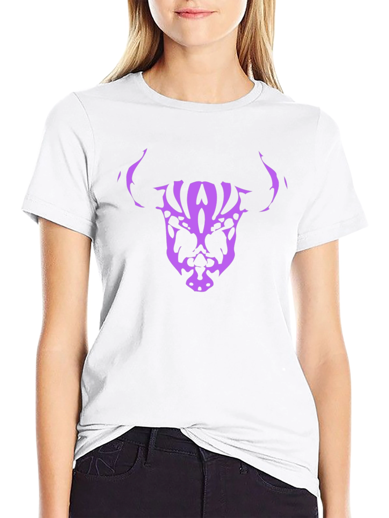 Bull Skull Graphic Tee - Black