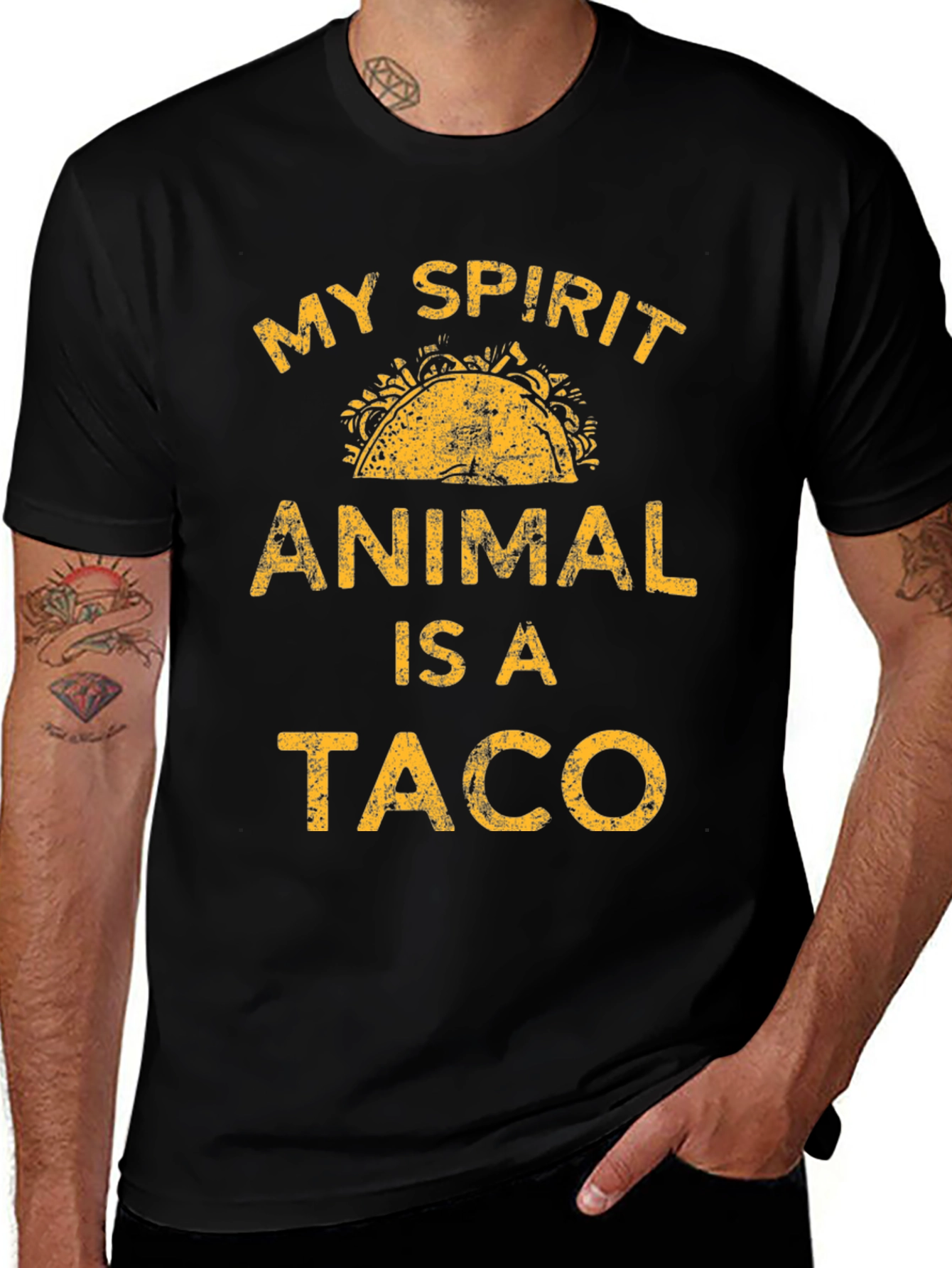My Spirit Animal Is A Taco Graphic T-Shirt