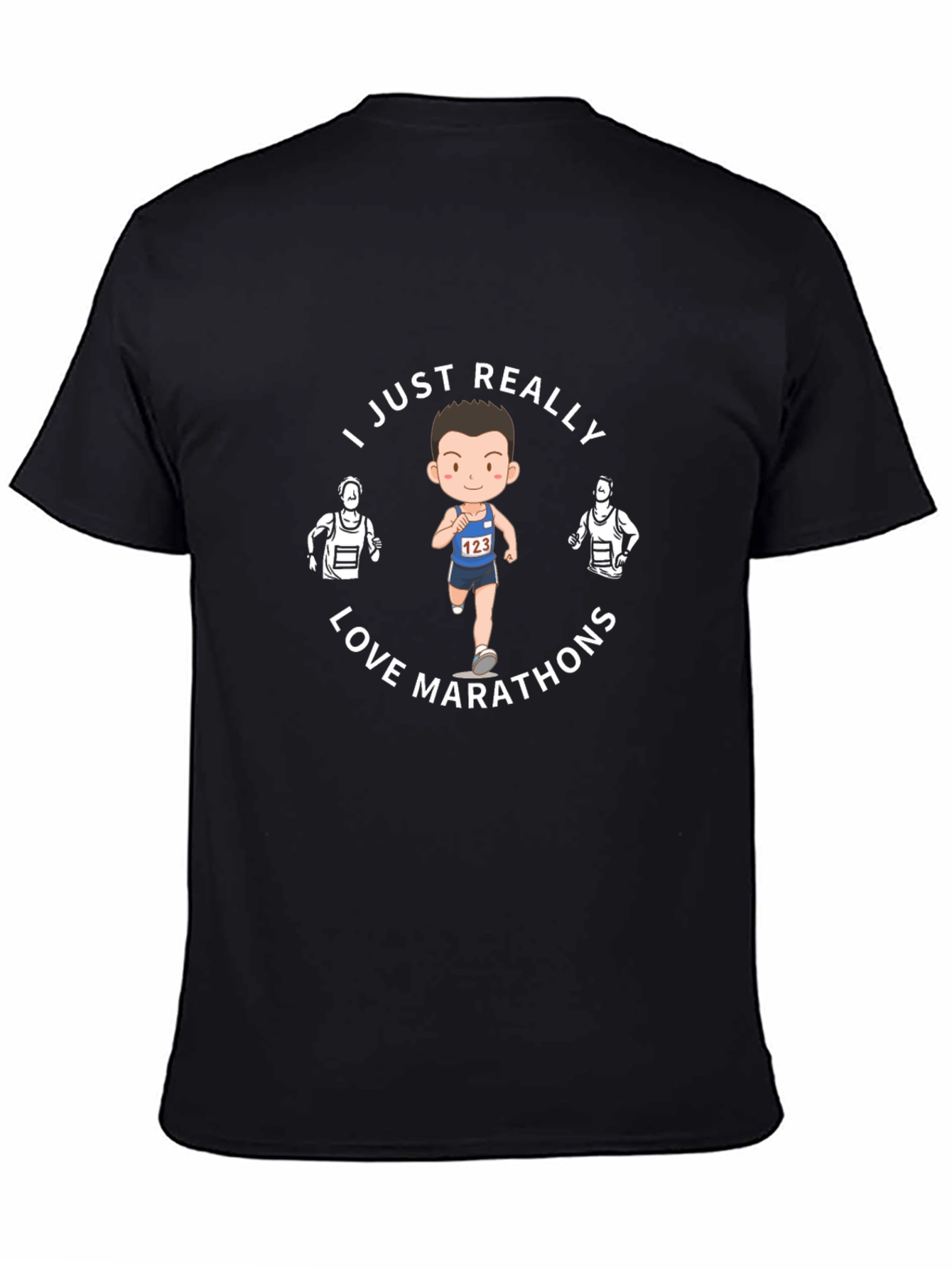 I Love Marathons Graphic Tee