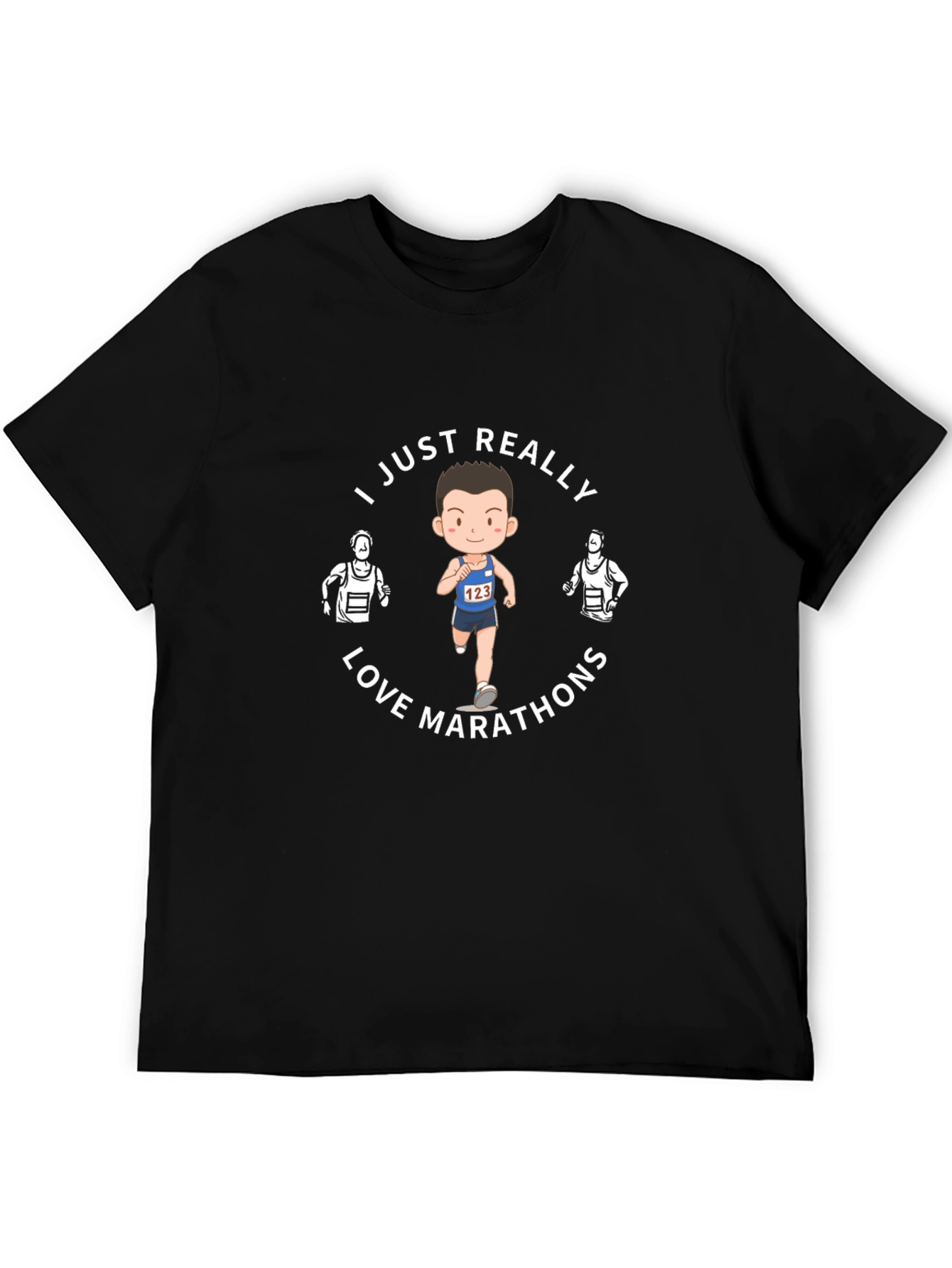 I Love Marathons Graphic Tee