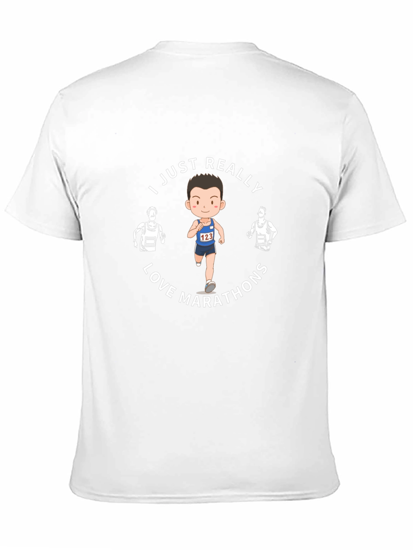 I Love Marathons Graphic Tee