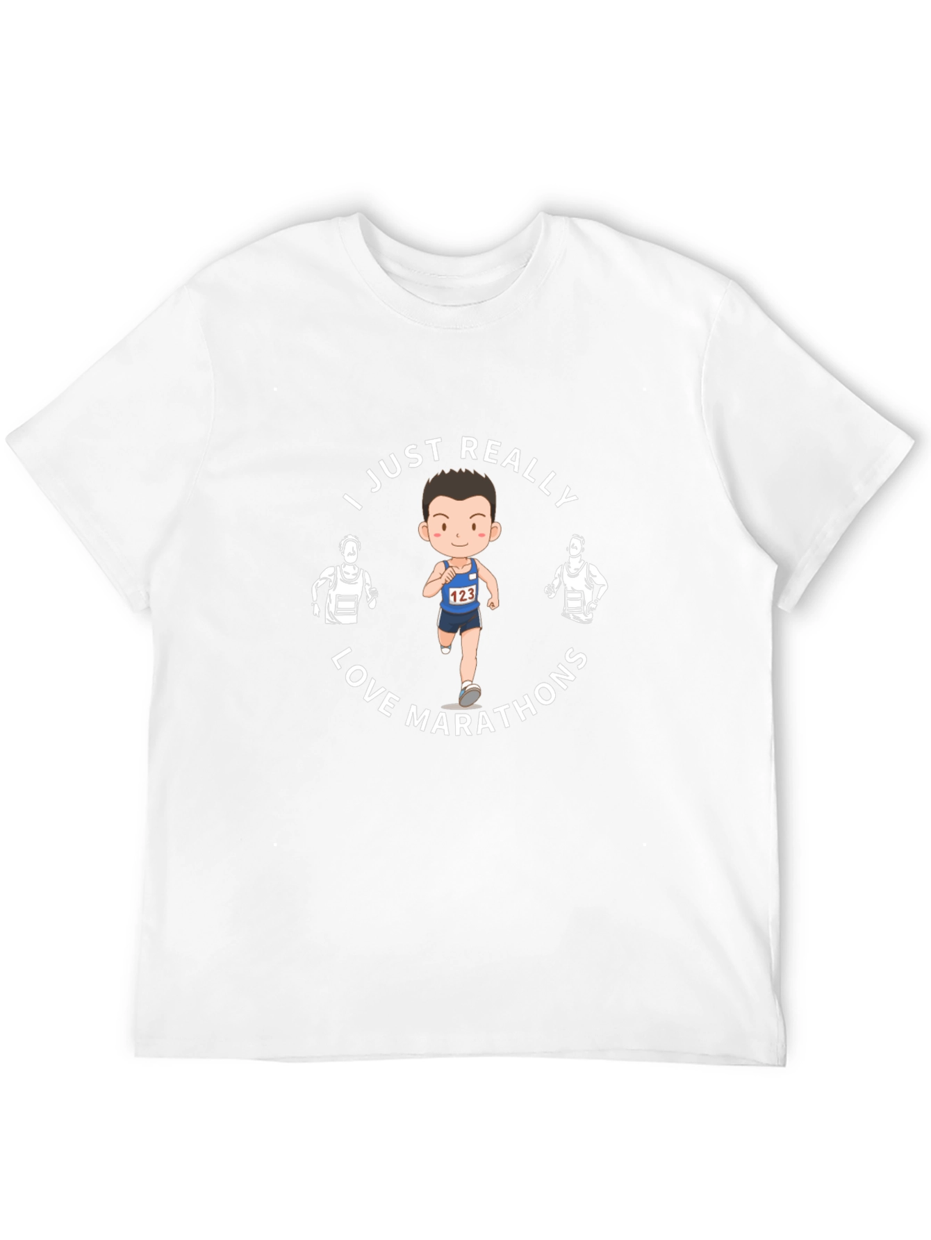 I Love Marathons Graphic Tee