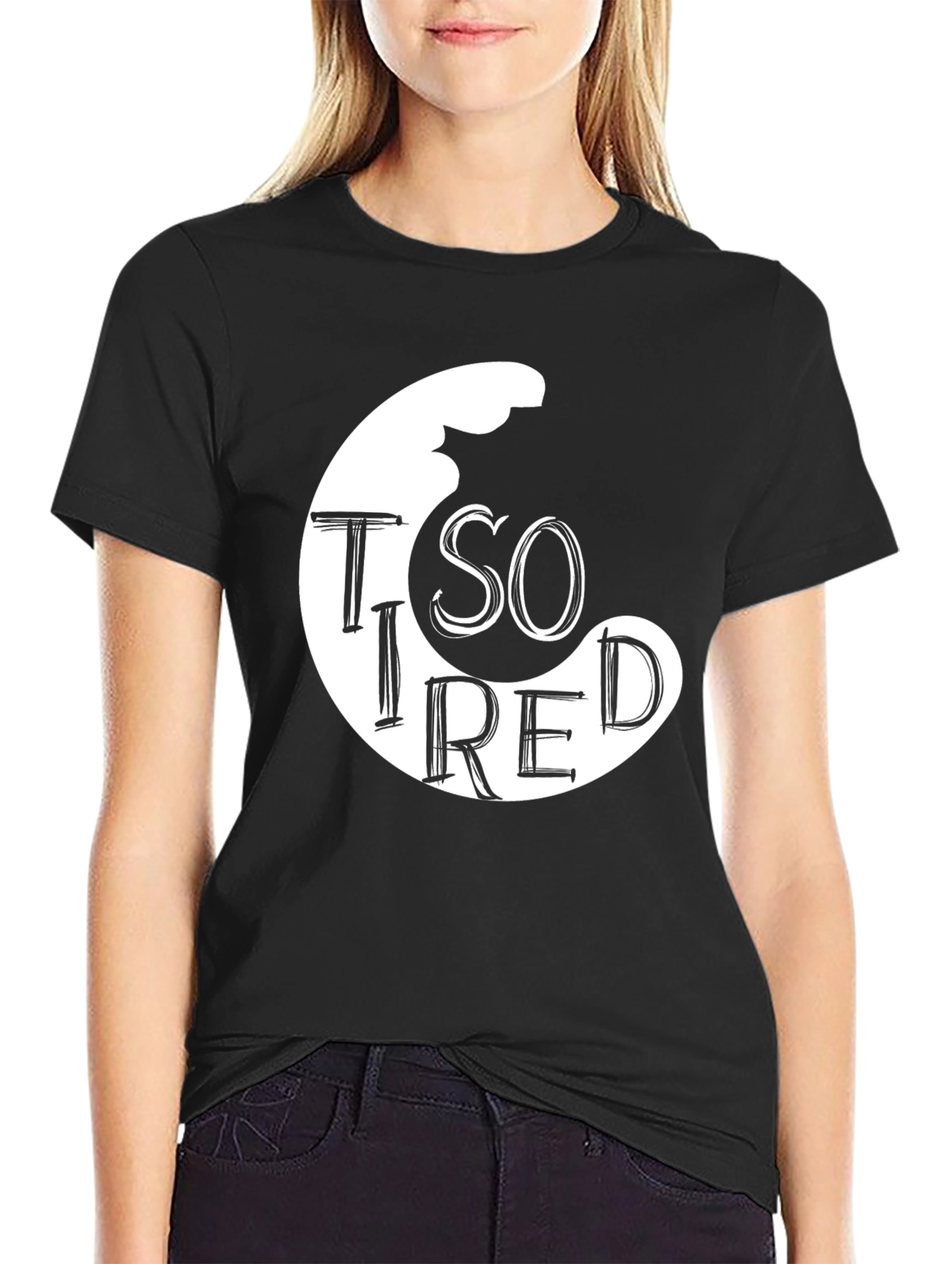 So Tired Graphic Tee - Stylish Comfort