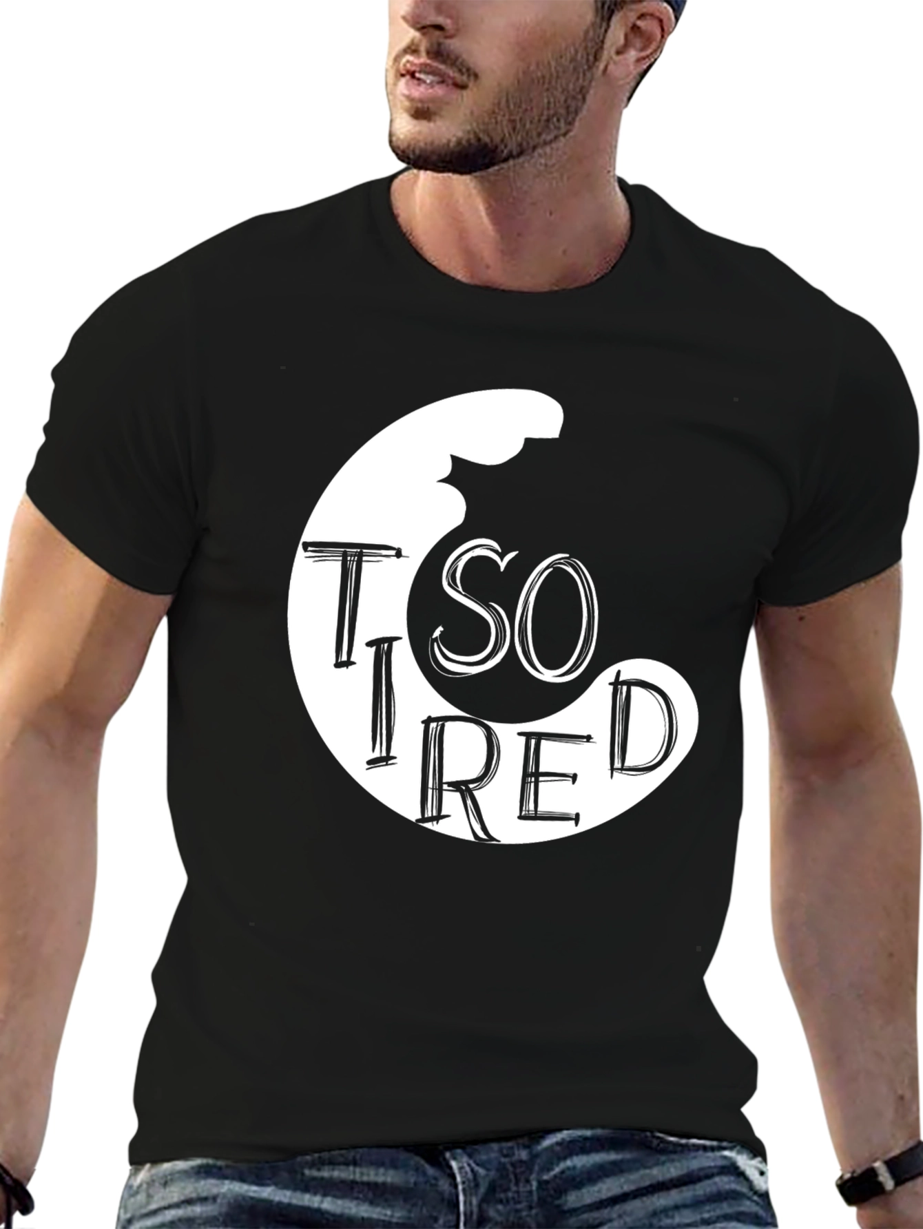 So Tired Graphic Tee - Stylish Comfort