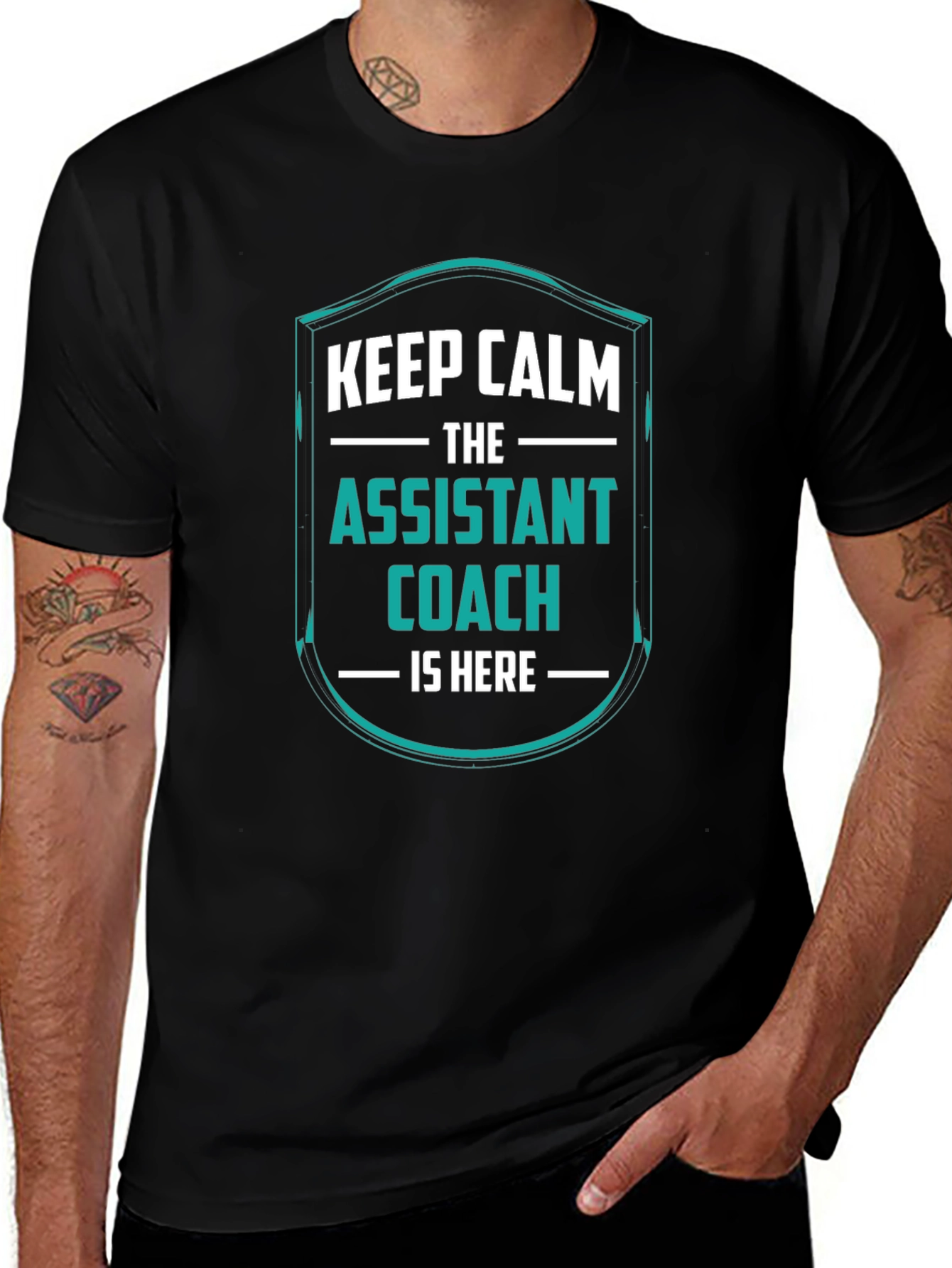 Assistant Coach T-Shirt - Keep Calm Design