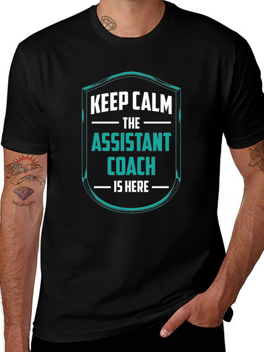 Assistant Coach T-Shirt - Keep Calm Design