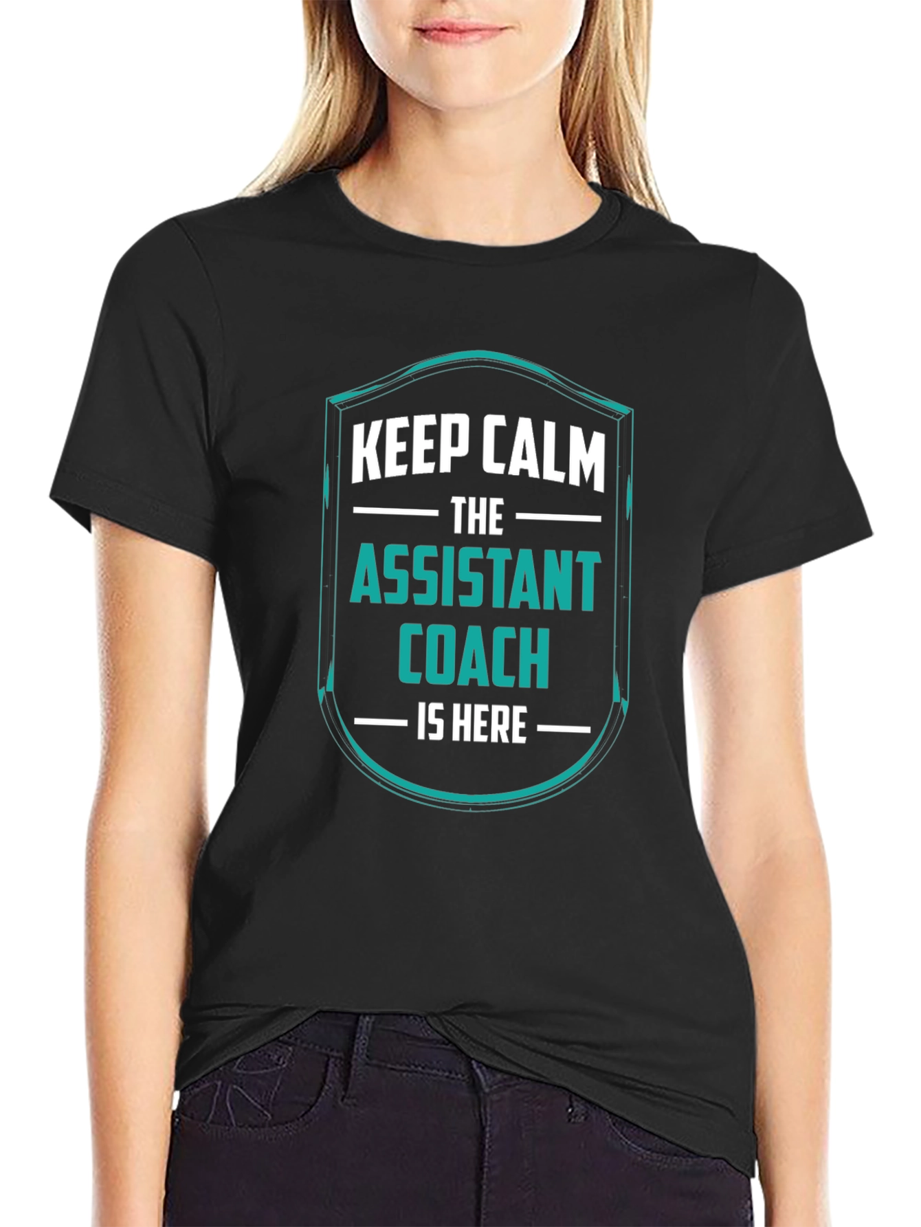 Assistant Coach T-Shirt - Keep Calm Design