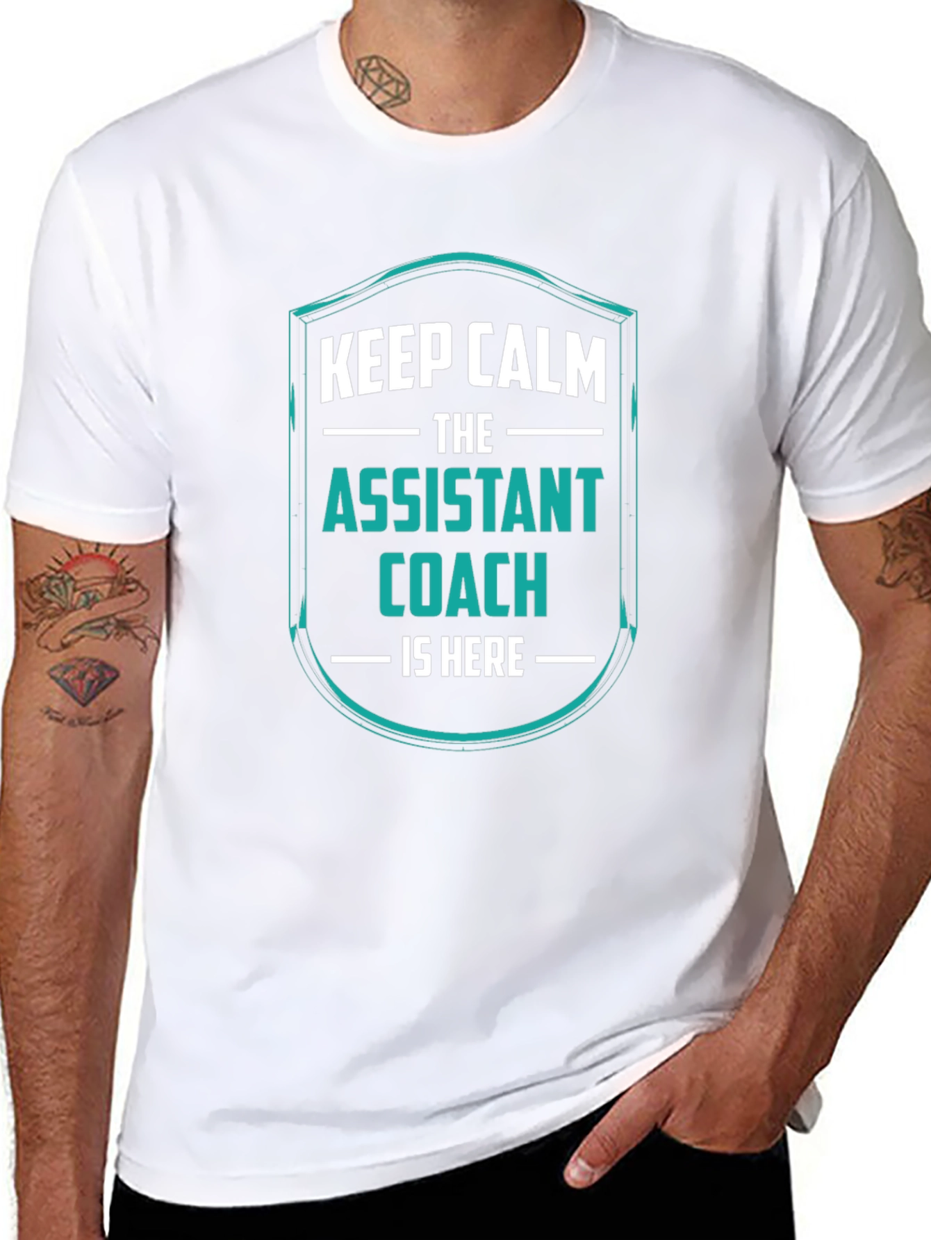Assistant Coach T-Shirt - Keep Calm Design