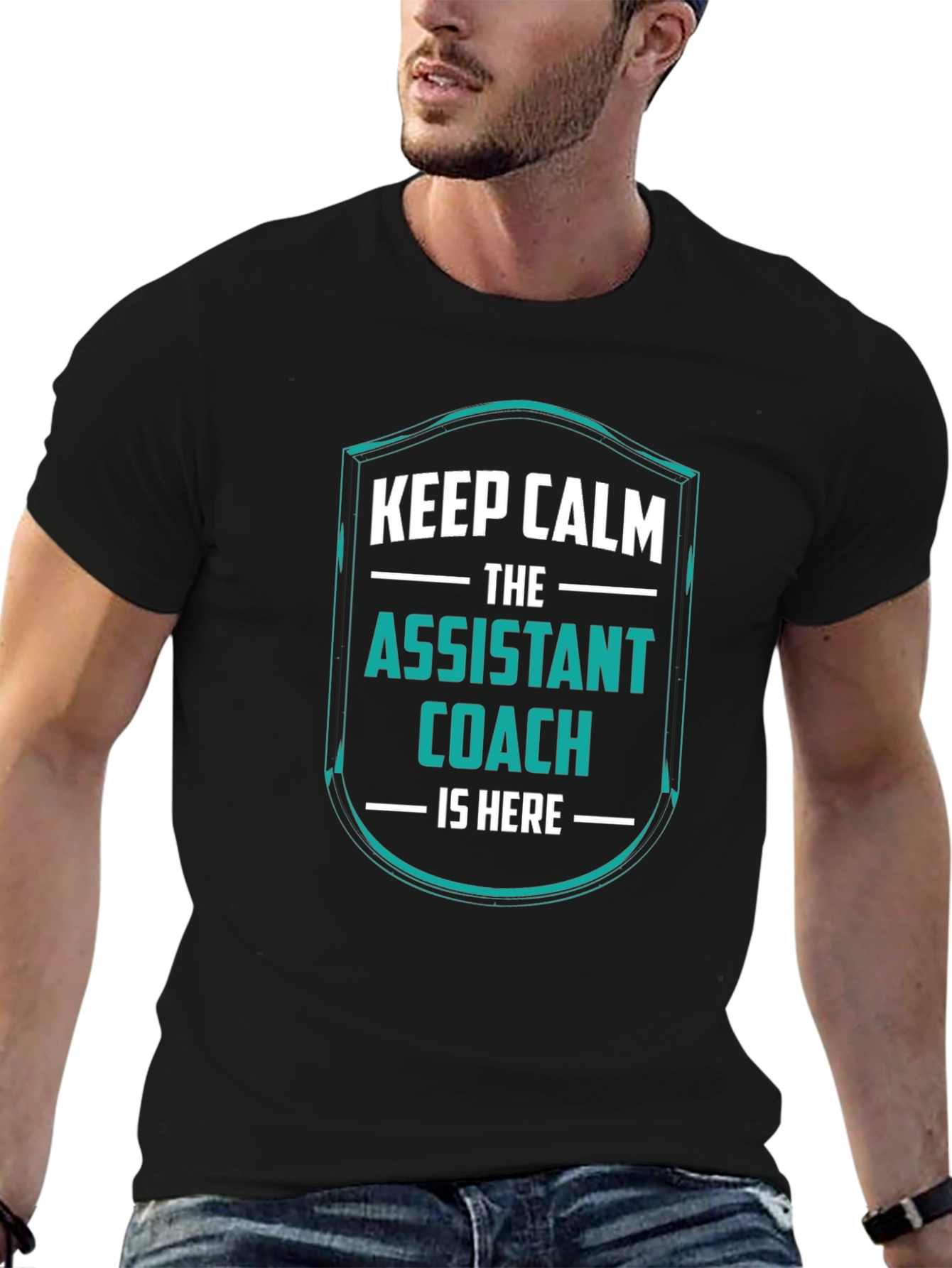 Assistant Coach T-Shirt - Keep Calm Design