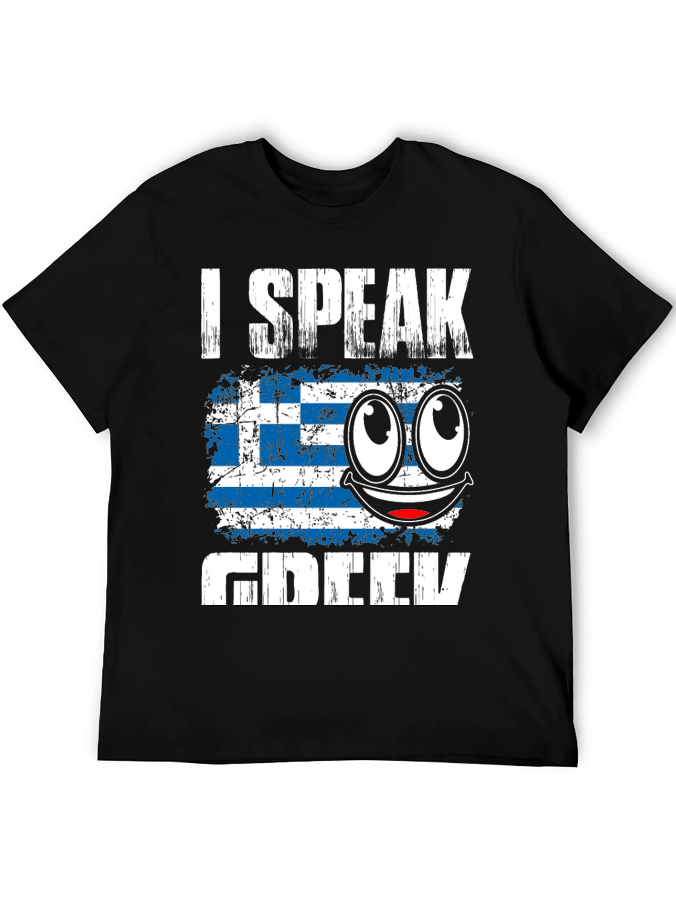 I Speak Greek Flag Humor T-Shirt