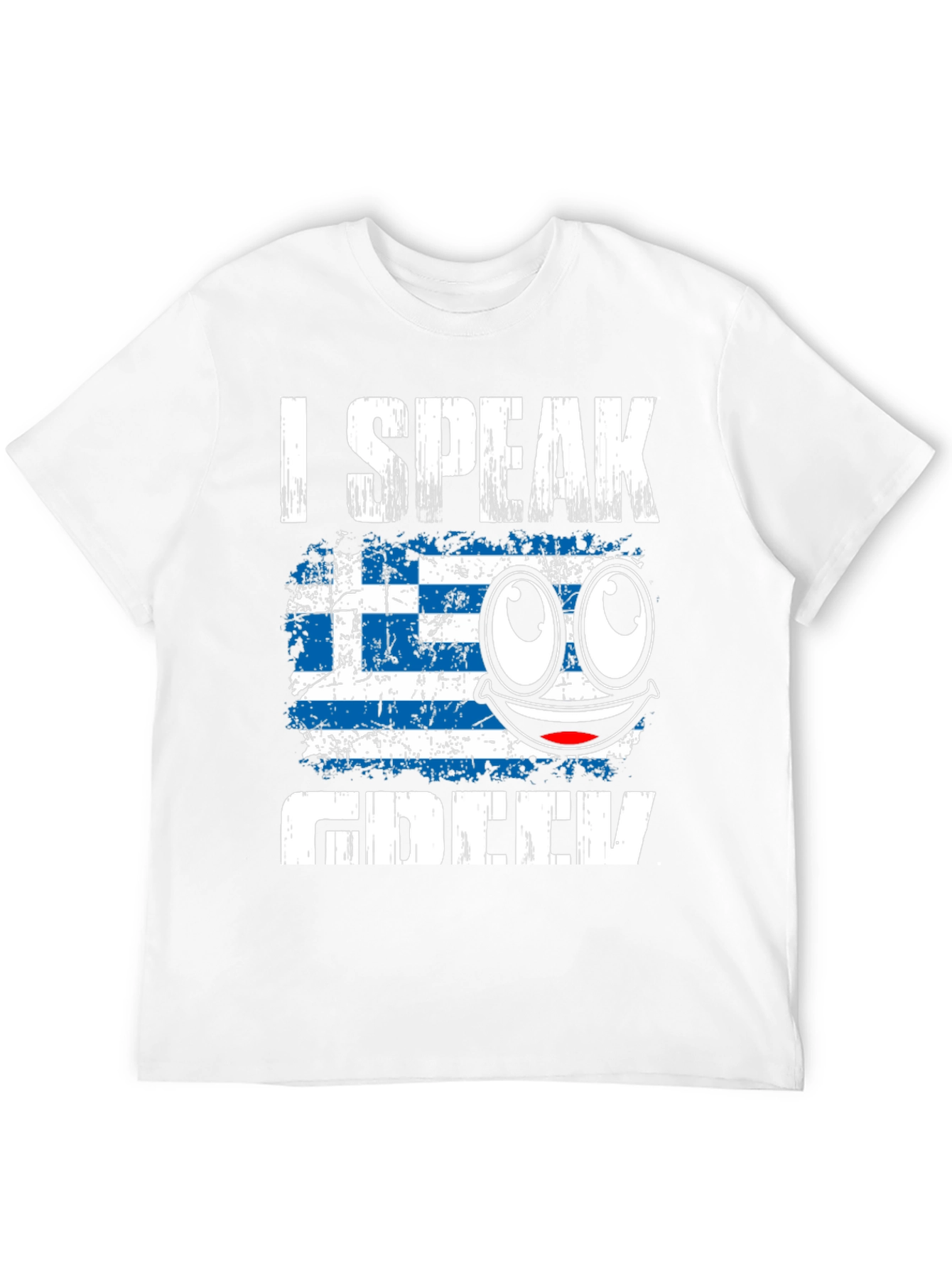 I Speak Greek Flag Humor T-Shirt
