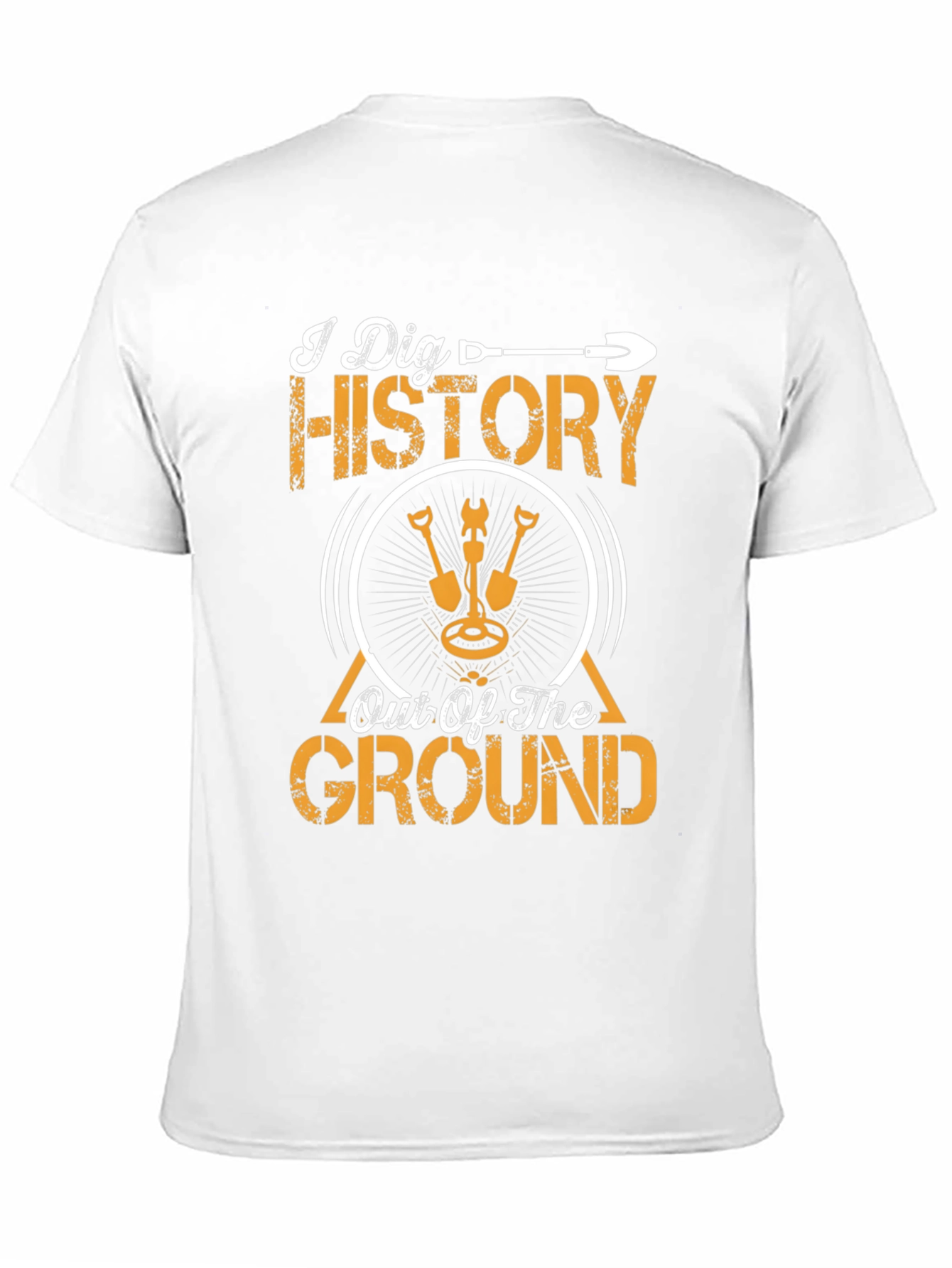 I Dig History T-Shirt Metal Detecting Black Tee